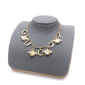 Bee Pendant Necklace in Gold-Tone – Bee Detail – Design 002 main product view
