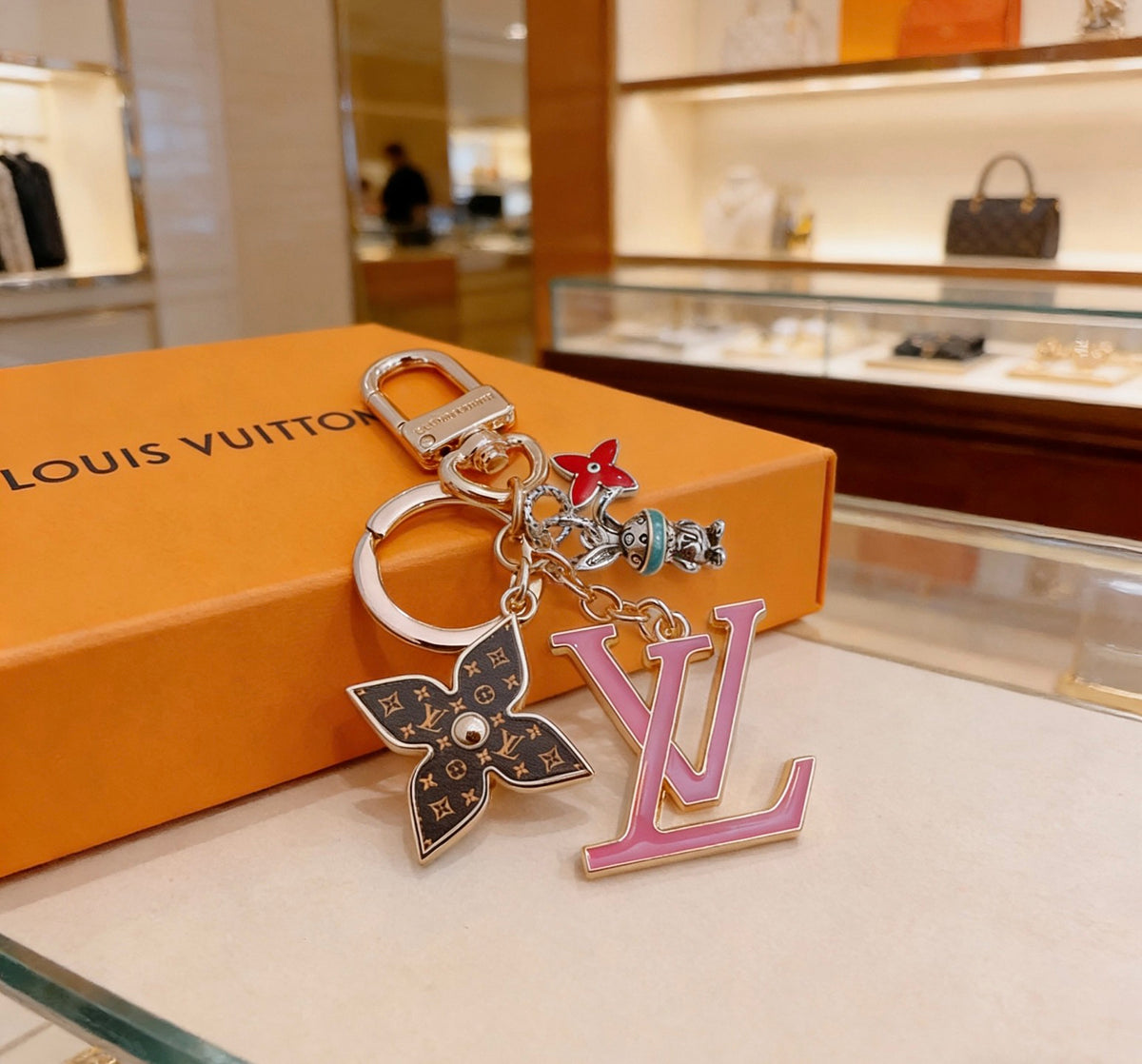 Bag Motif Keychain – Bag Detail – Design 030 side detail