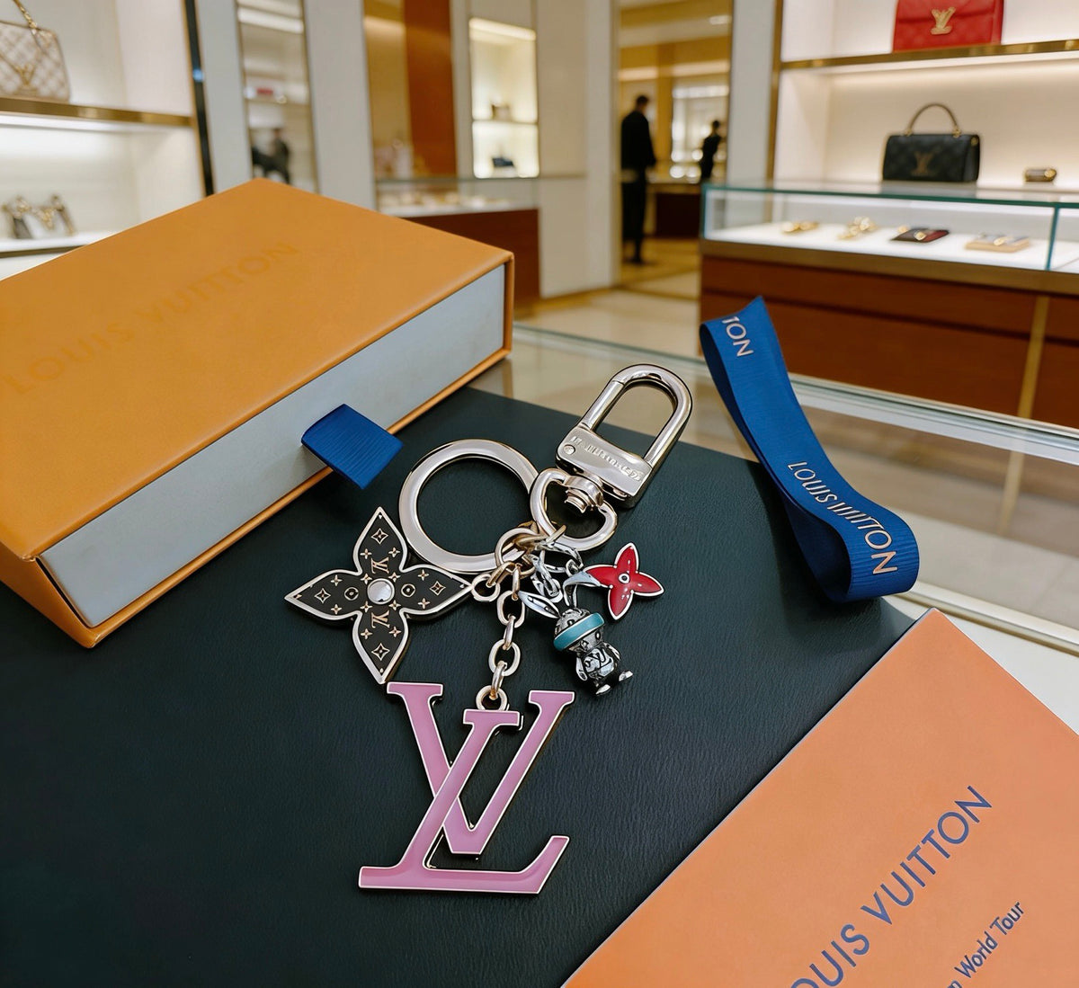 Bag Motif Keychain – Bag Detail – Design 030 front product view