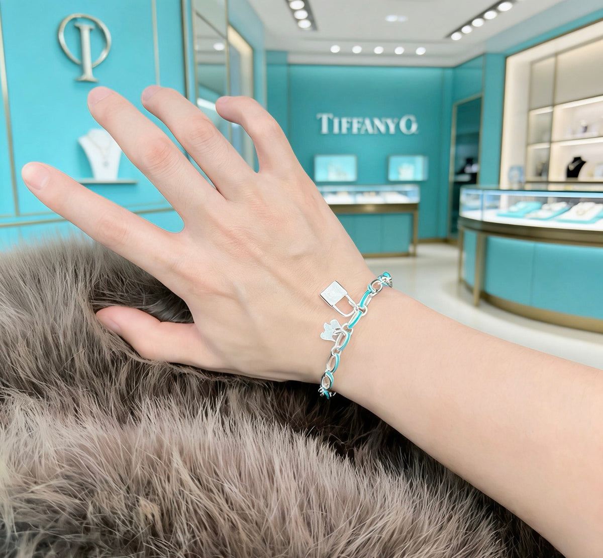 Signature Motif Bracelet in Silver-Tone – Vintage Detail – Design 21 detail view