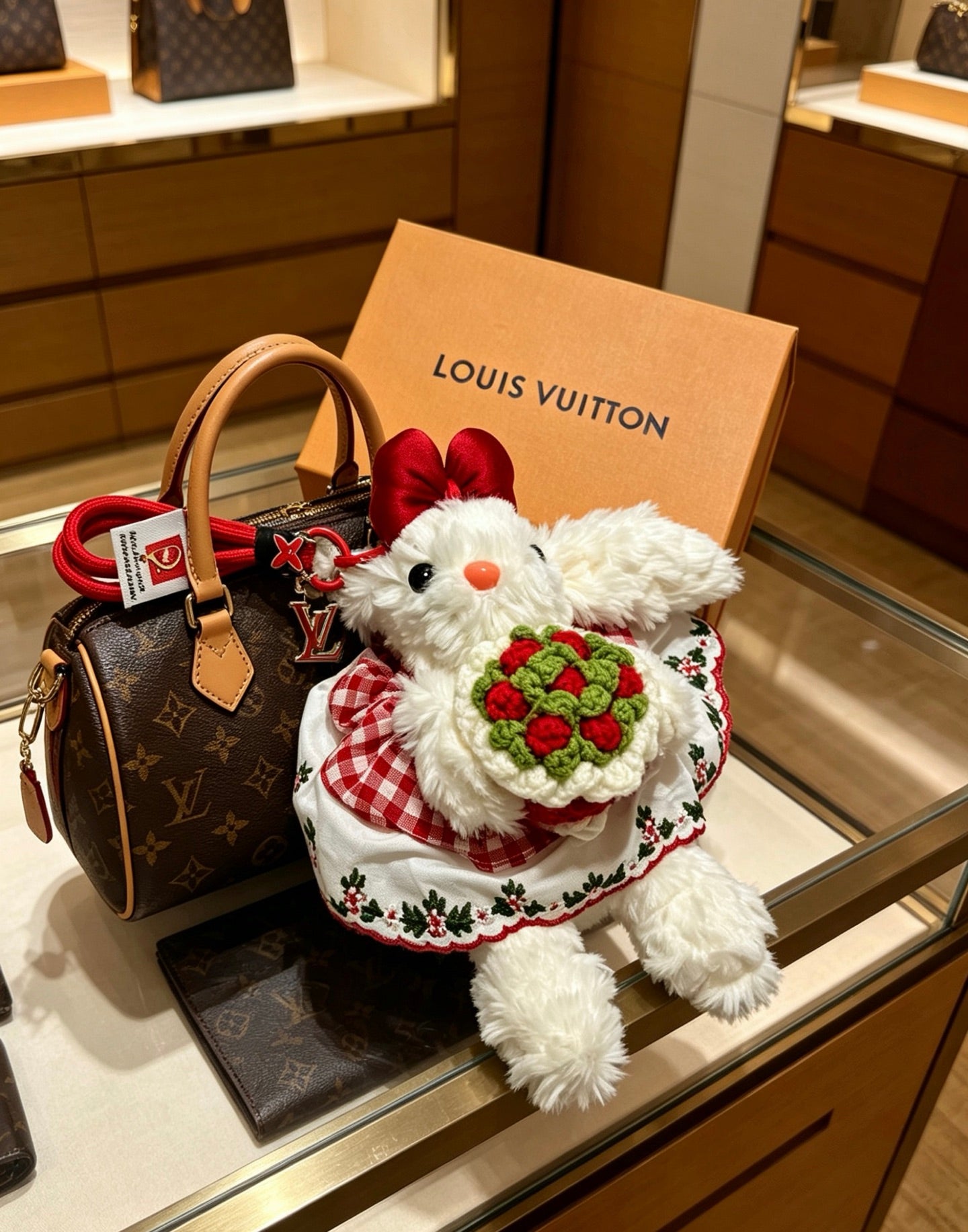 Bag Motif Keychain – Bag Detail – Design 028 styled product view