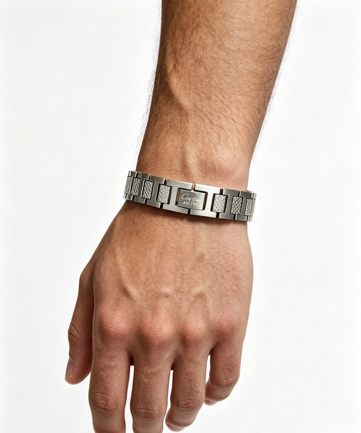 Sculptural Statement Bracelet in Gold-Tone – Design 32 styled view