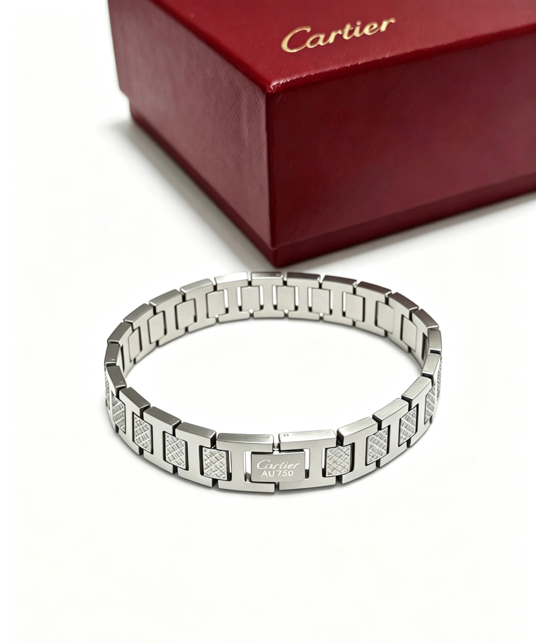 Sculptural Statement Bracelet in Gold-Tone – Design 32 front view