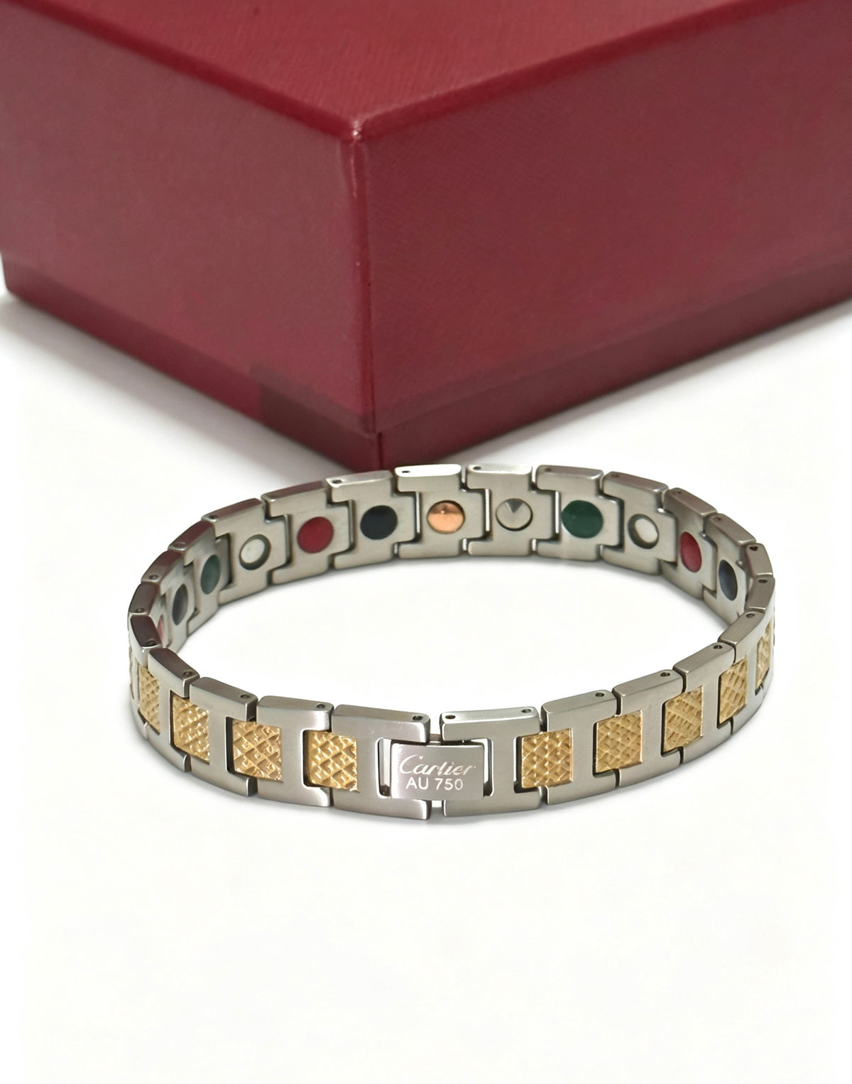 Sculptural Statement Bracelet in Gold-Tone – Design 31 side detail