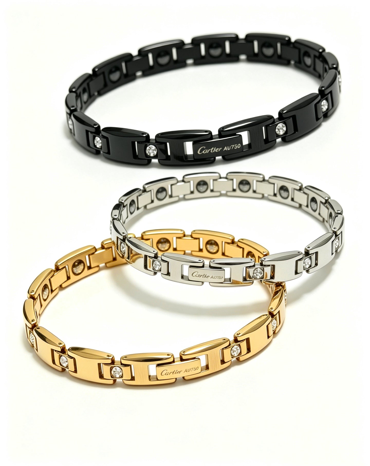 Sculptural Statement Bracelet in Gold-Tone – Design 29 styled view