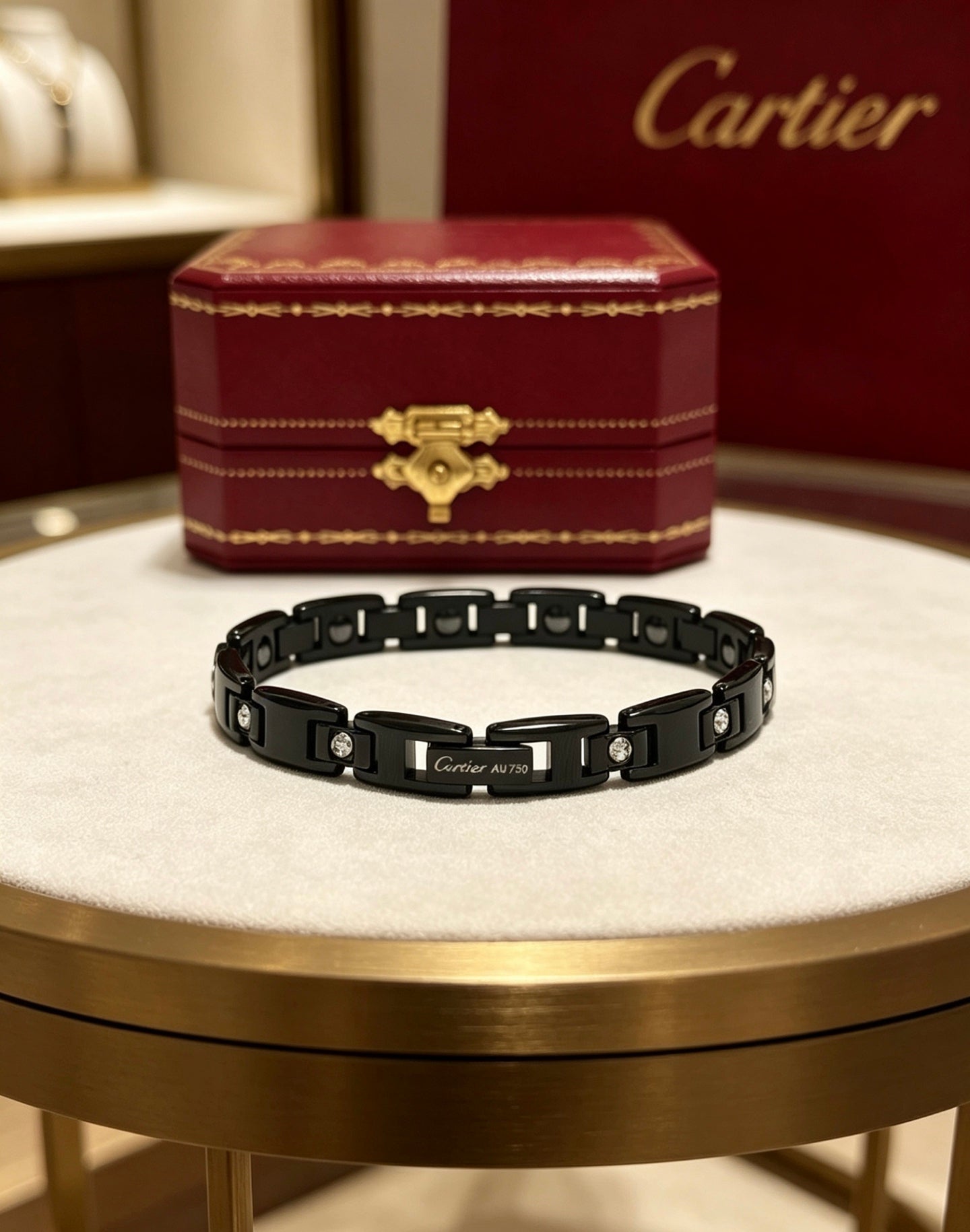 Sculptural Statement Bracelet in Gold-Tone – Design 30 main product view