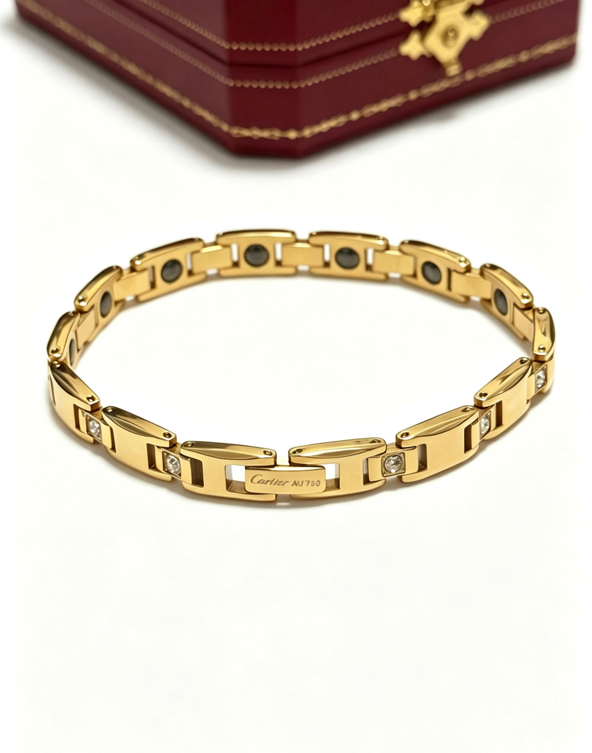 Sculptural Statement Bracelet in Gold-Tone – Design 28 main product view