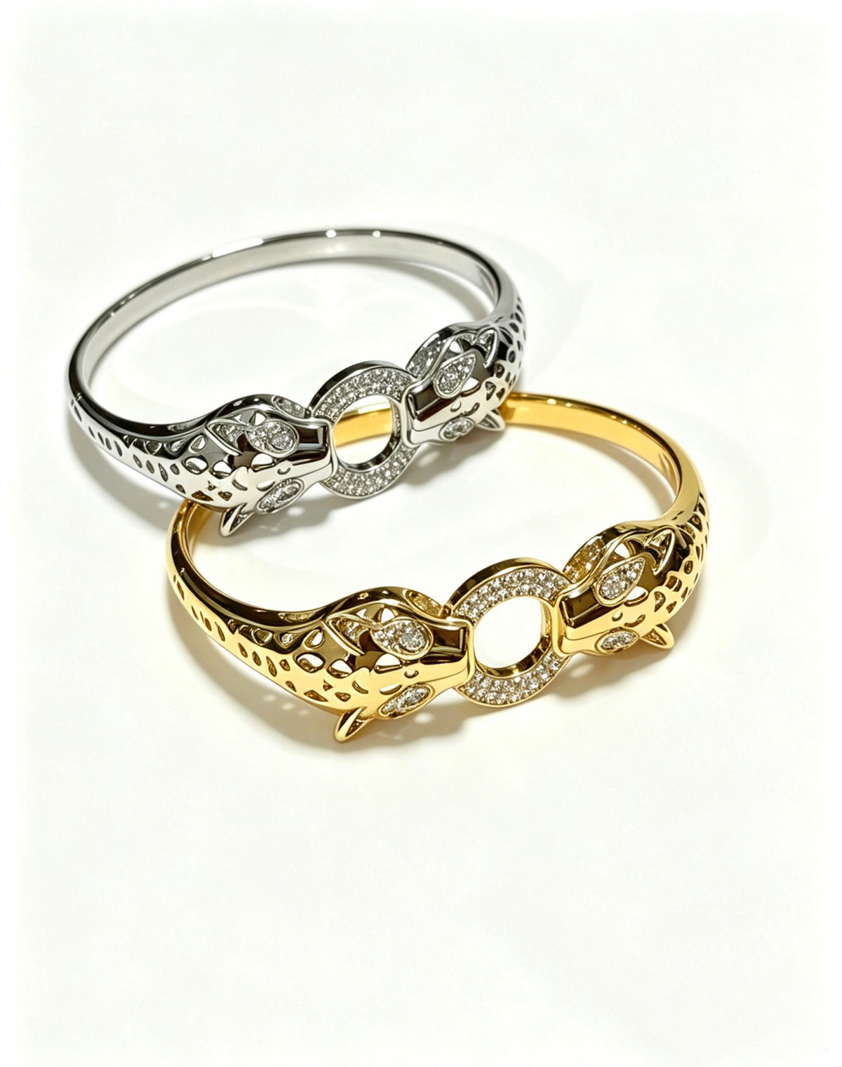 Sculptural Statement Bracelet in Gold-Tone – Design 27 close-up detail