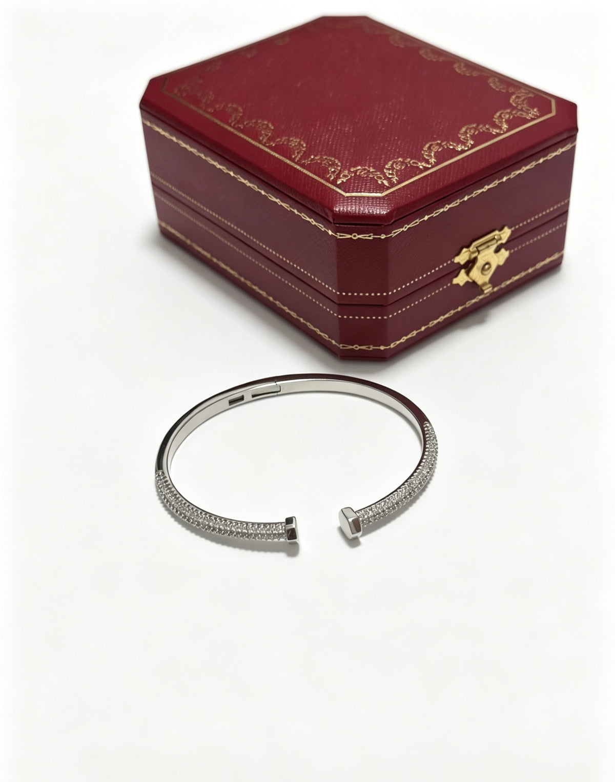 Sculptural Statement Bracelet in Gold-Tone – Design 22 main product view