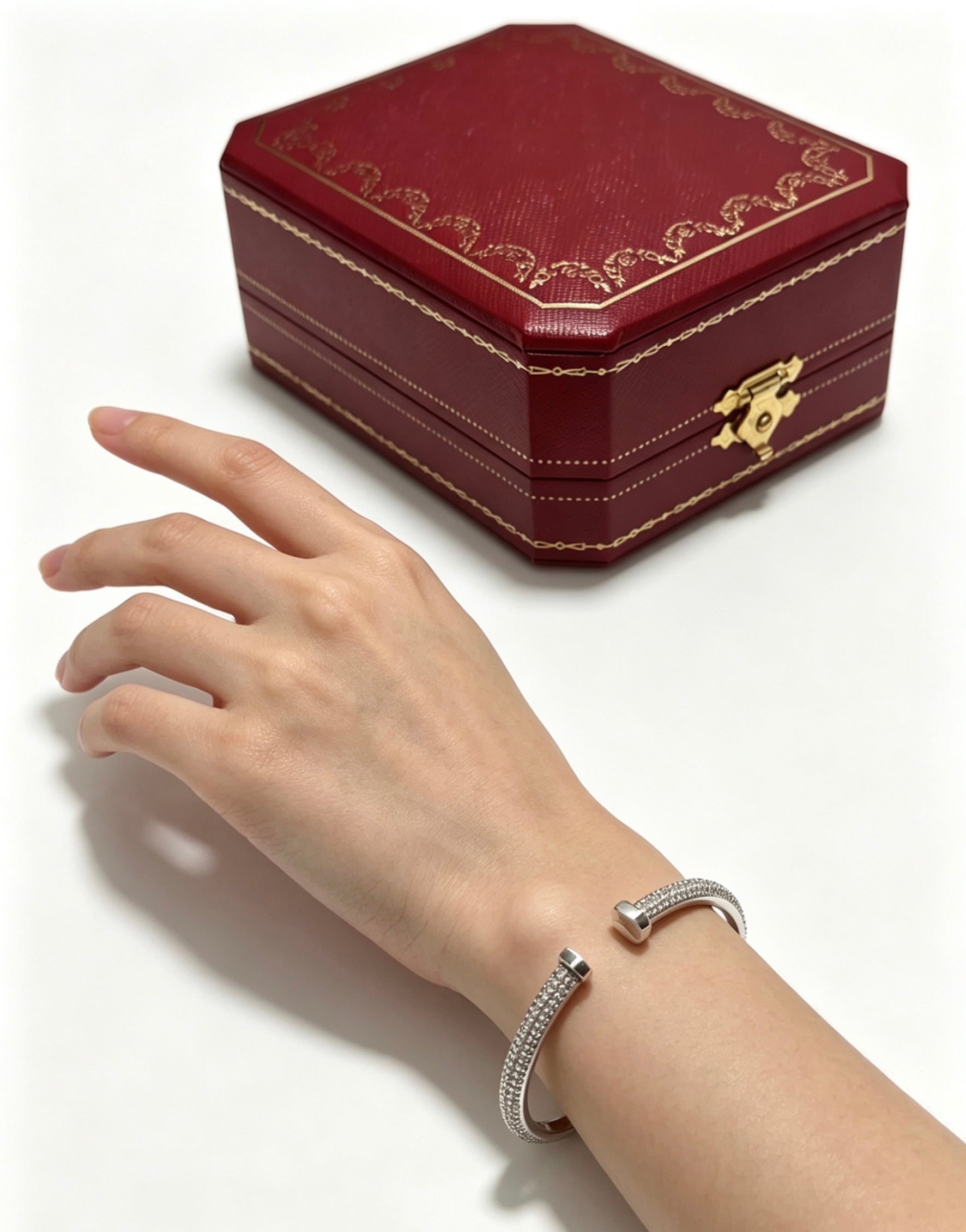 Sculptural Statement Bracelet in Gold-Tone – Design 22 main product view