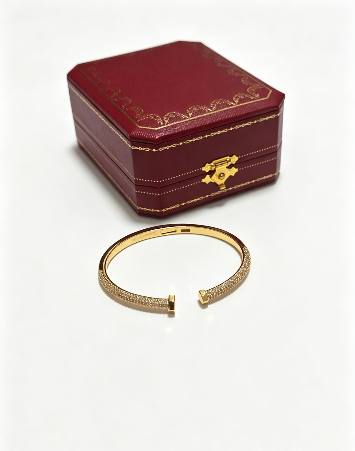 Sculptural Statement Bracelet in Gold-Tone – Design 23 main product view