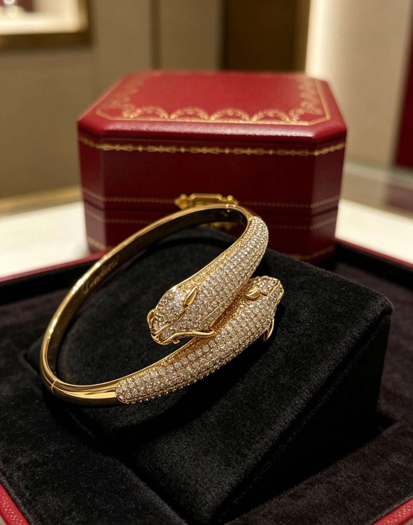 Sculptural Statement Bracelet in Gold-Tone – Design 25 main product view