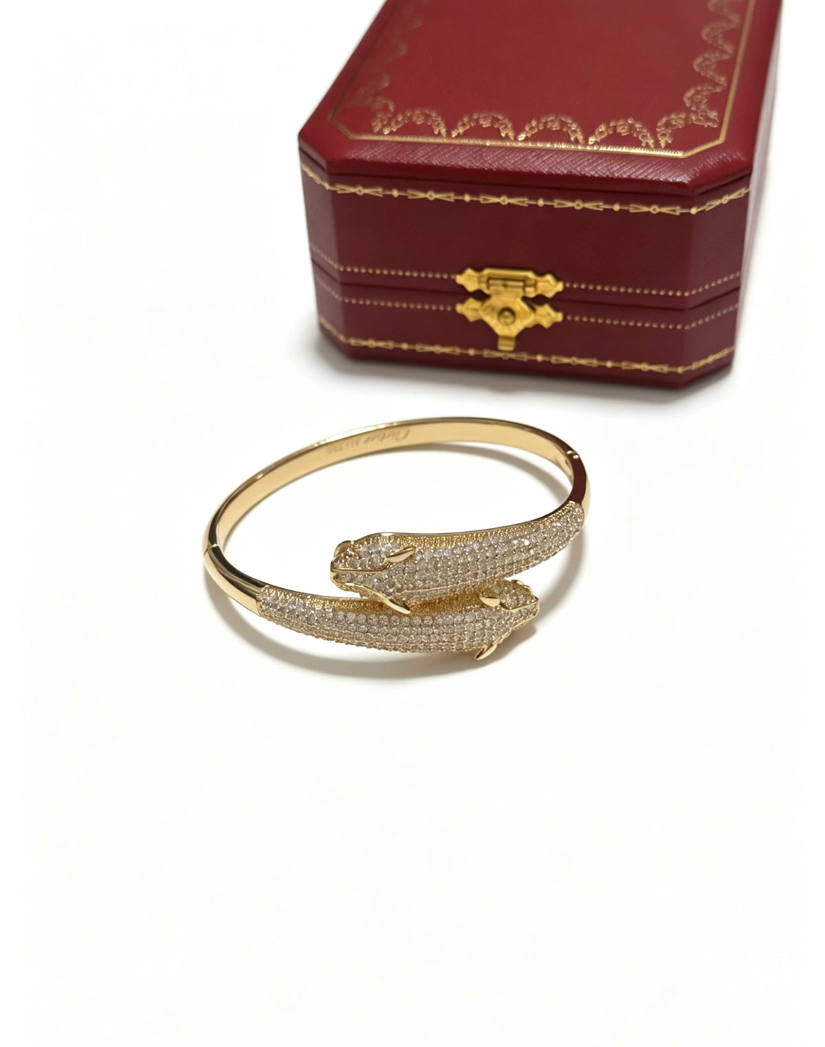 Sculptural Statement Bracelet in Gold-Tone – Design 25 main product view