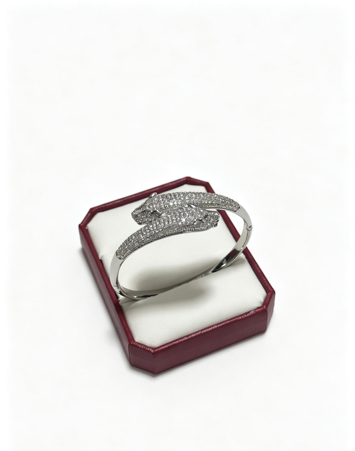 Sculptural Statement Bracelet in Gold-Tone – Design 24 front view