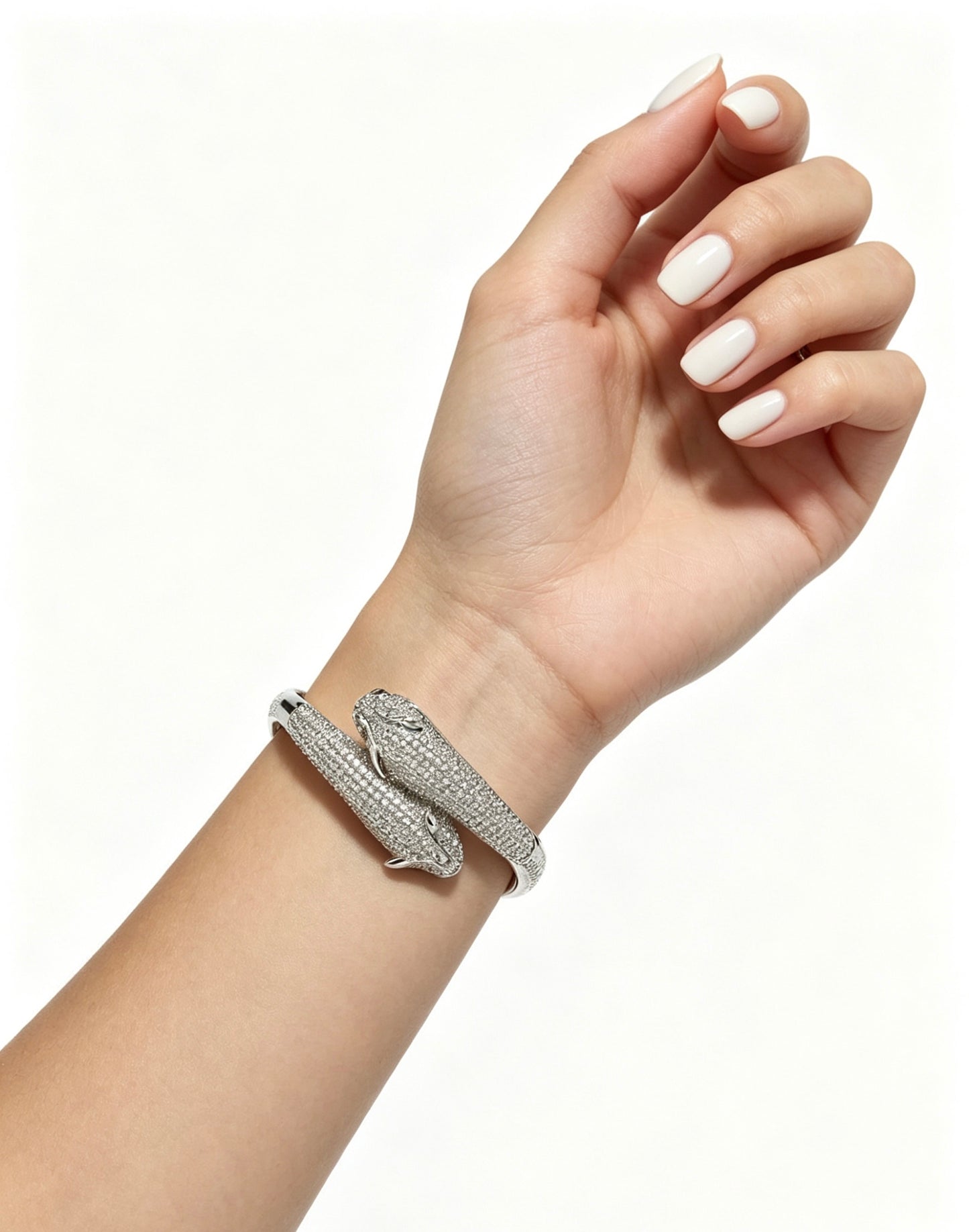 Sculptural Statement Bracelet in Gold-Tone – Design 24 detail view