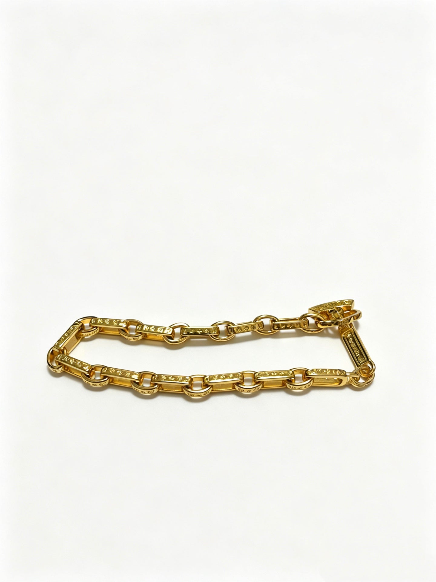 Signature Emblem Bracelet in Polished Metal-Tone – Design 018 main product view