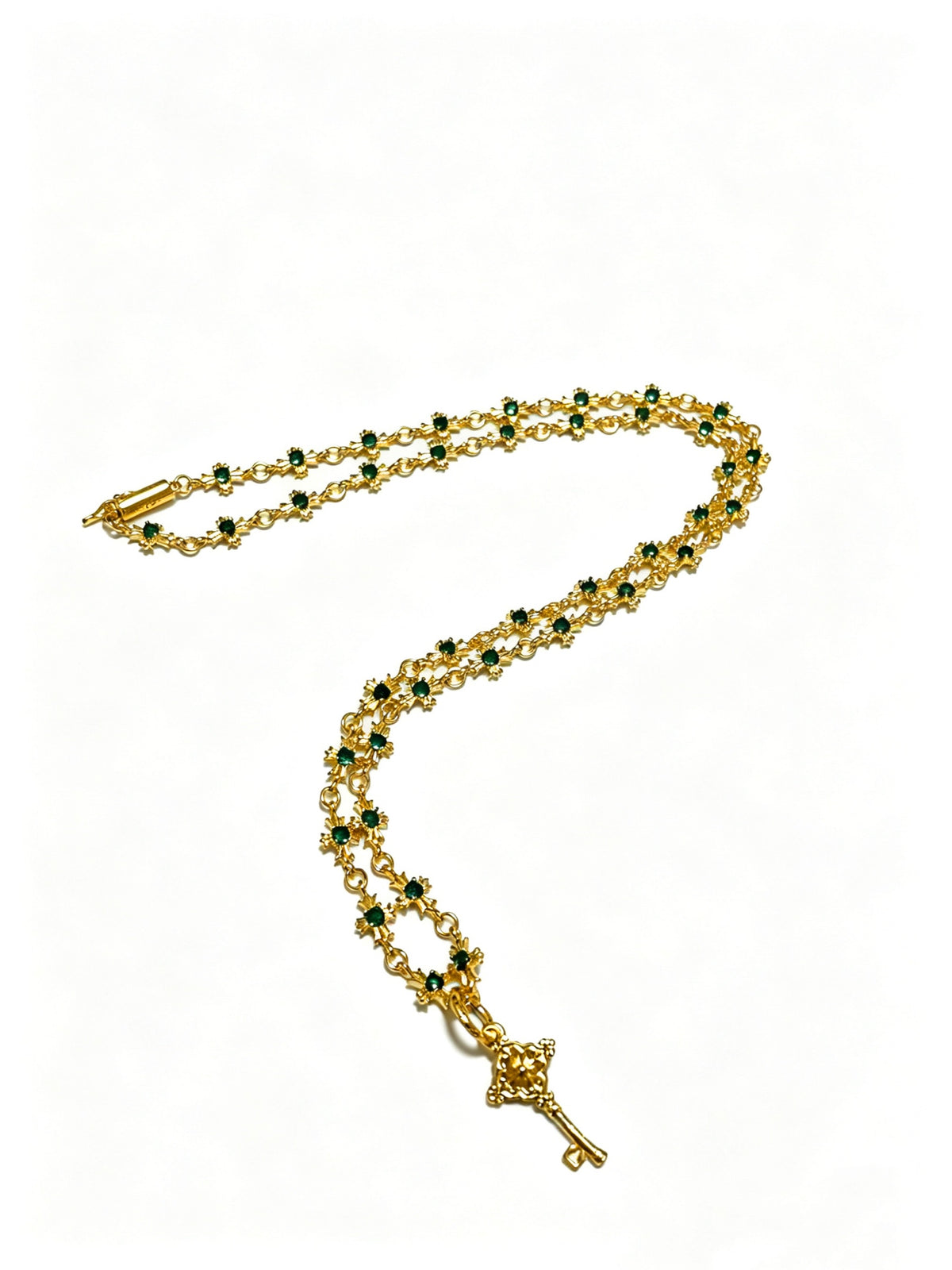 Signature Emblem Pendant Necklace in Polished Metal-Tone – Design 026 main product view