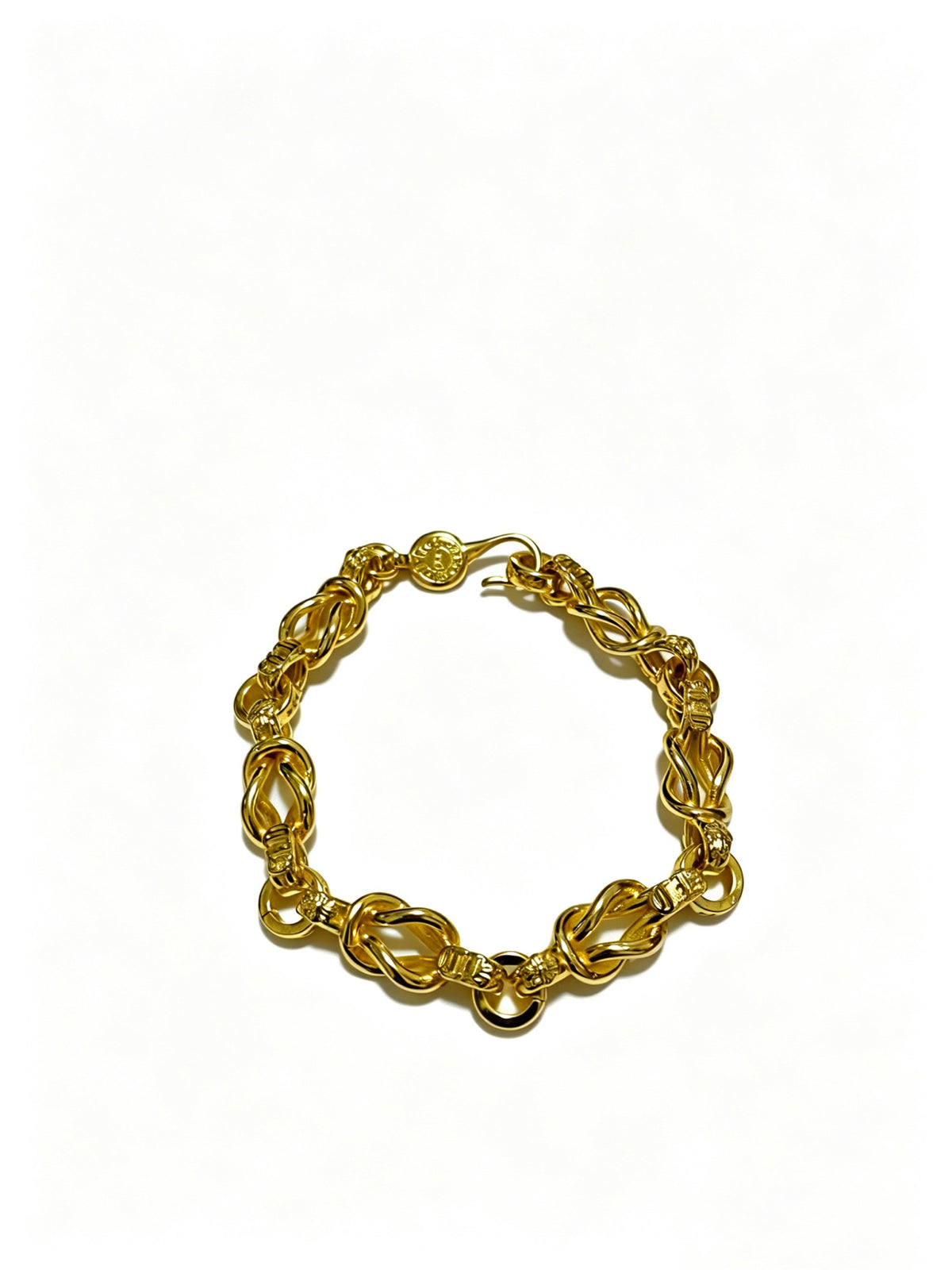 Cross Cuban-Link Bracelet in Antique Silver-Tone – Cuban Link – Design 13 main product view