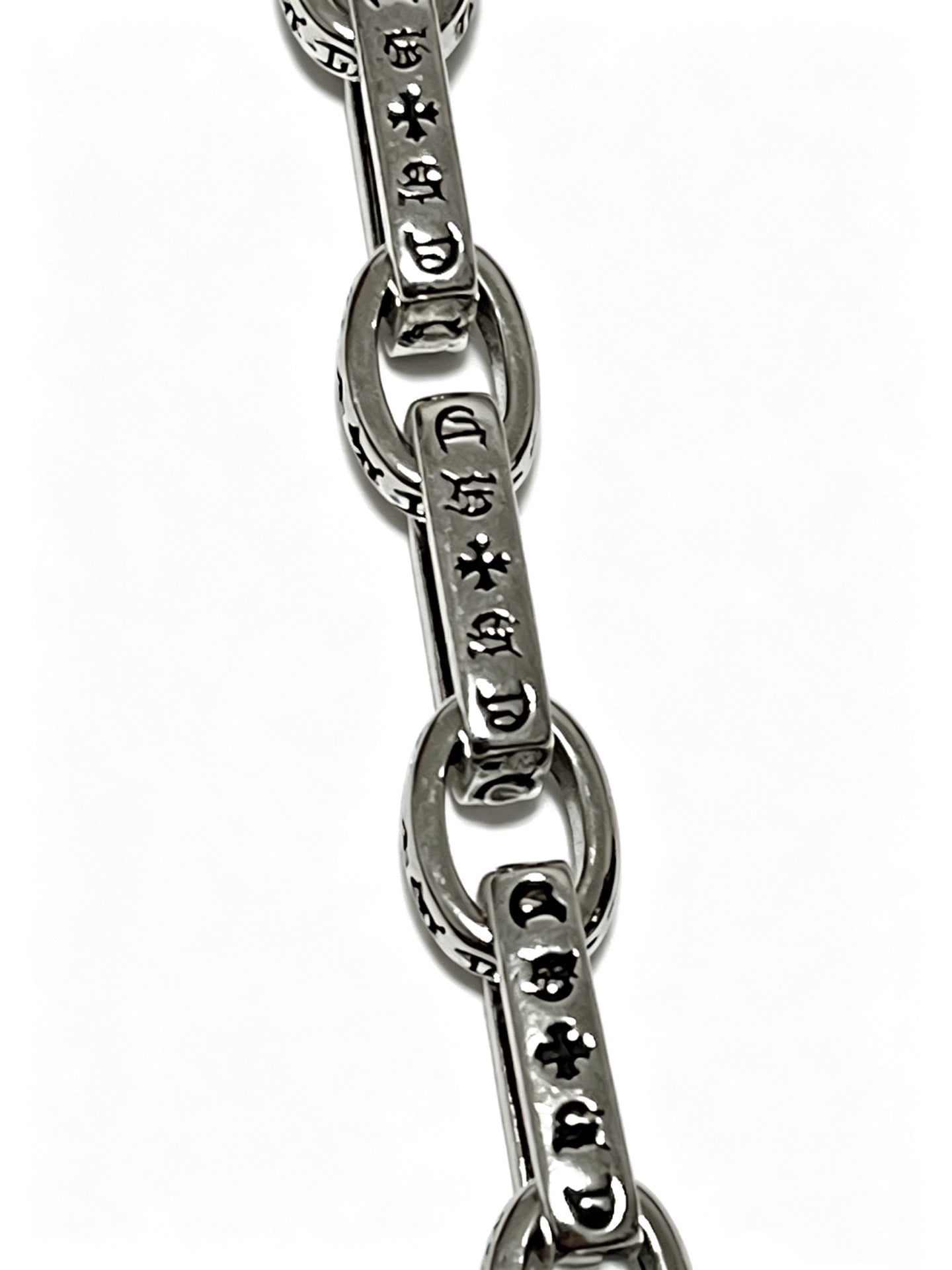 Signature Emblem Pendant Necklace in Polished Metal-Tone – Design 025 close-up detail