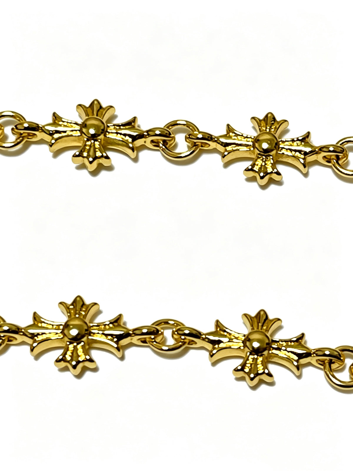 Signature Emblem Bracelet in Polished Metal-Tone – Design 014 side detail