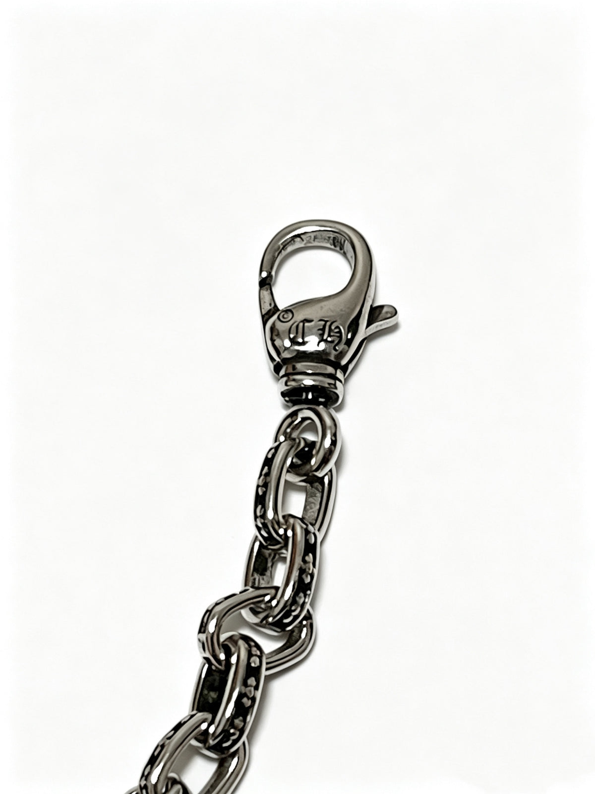 Signature Emblem Bracelet in Polished Metal-Tone – Design 013 close-up detail