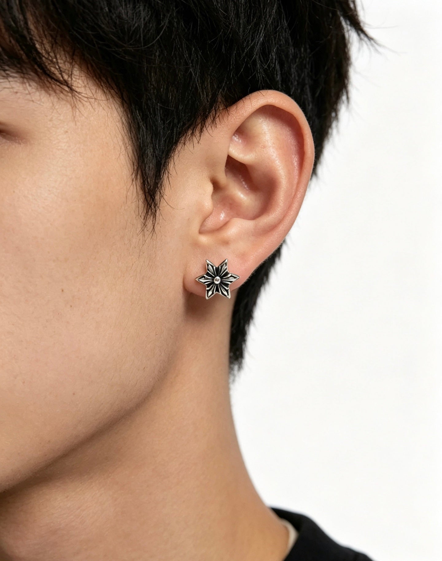 Cross Statement Earrings in Metal-Tone – Design 05 main product view