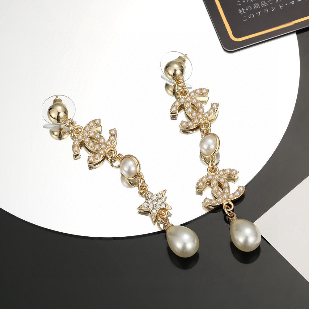 Signature Emblem Stud Earrings in Silver-Tone – Design 006 side detail