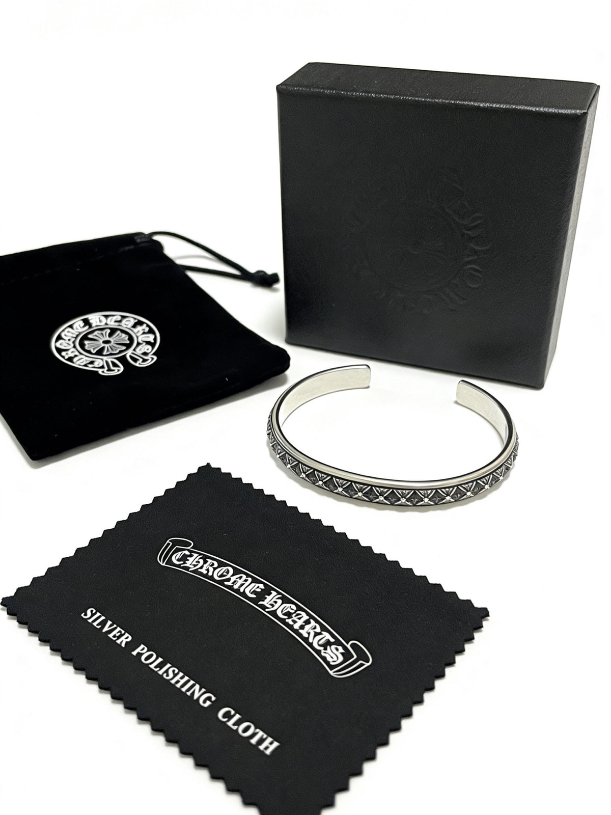 Cross Statement Bracelet in Metal-Tone – Design 06 front product view