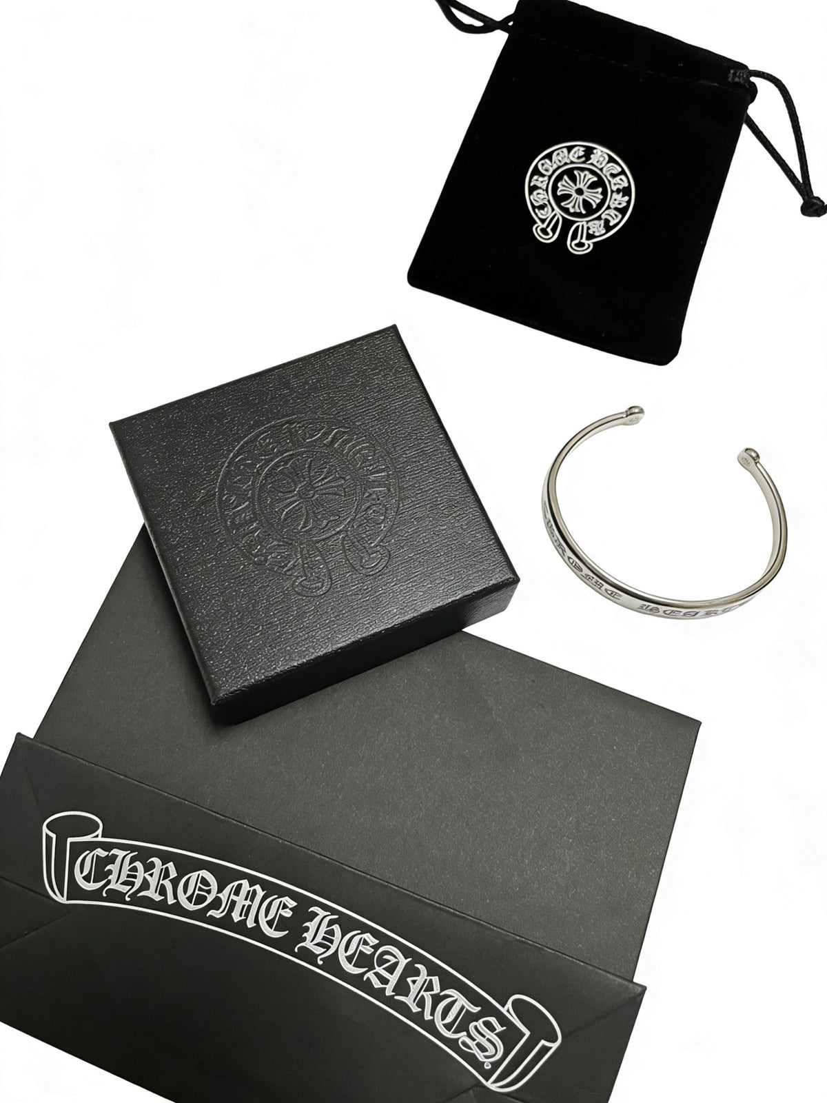 Cross Statement Bracelet in Metal-Tone – Design 07 side detail