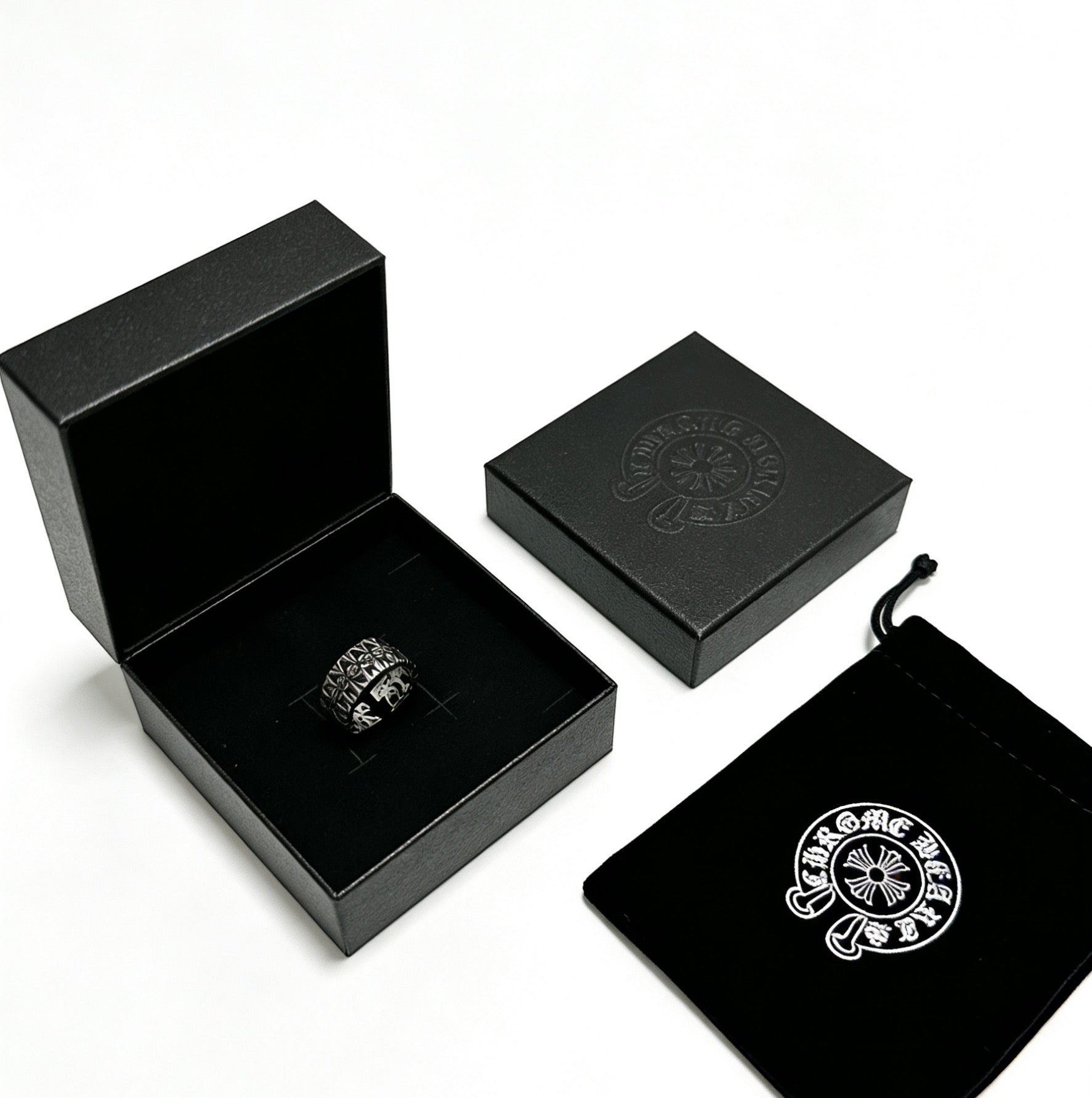 Cross Statement Ring in Metal-Tone – Design 14 front product view