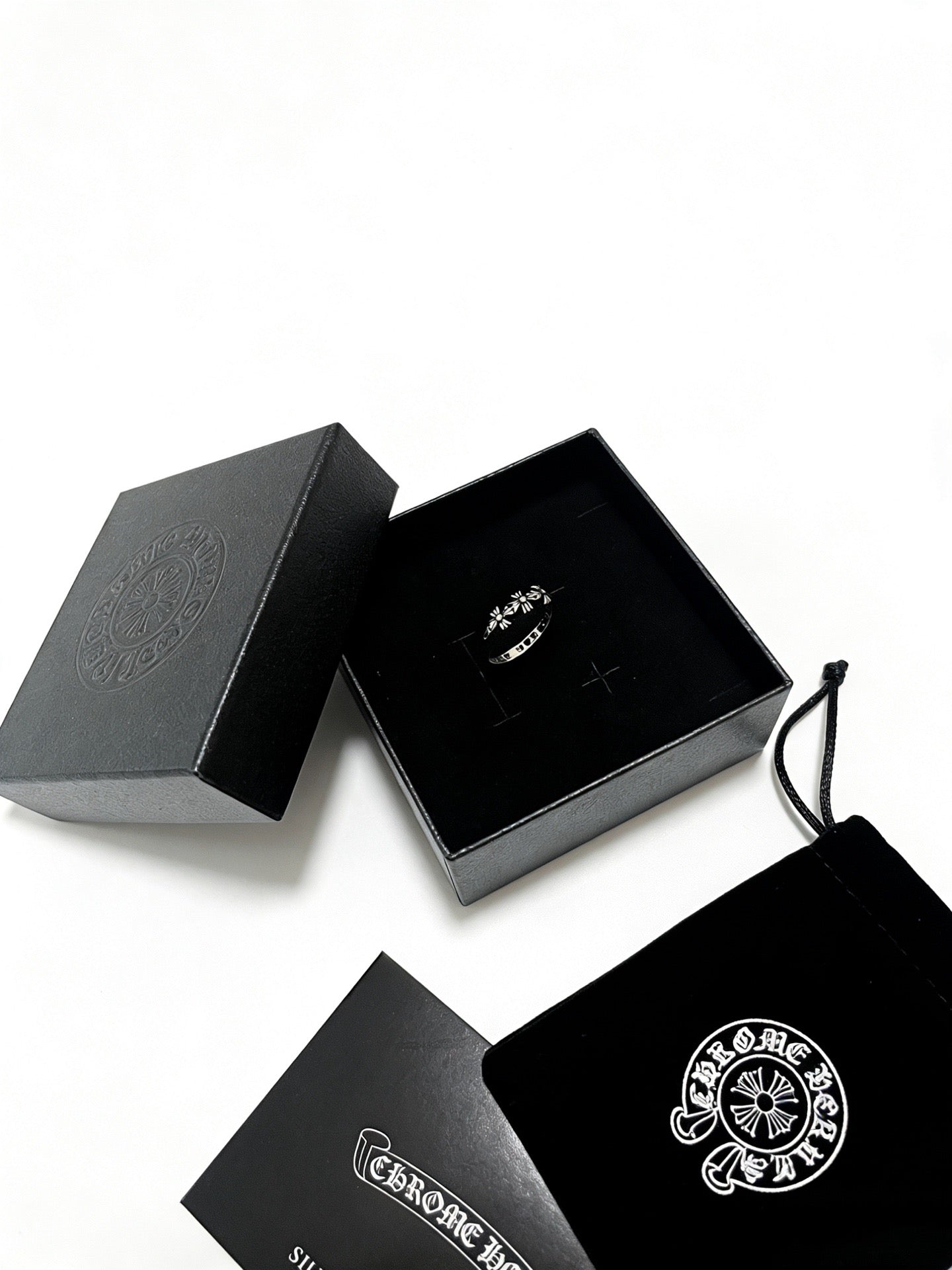 Signature Emblem Statement Ring in Polished Metal-Tone – Design 016 side detail
