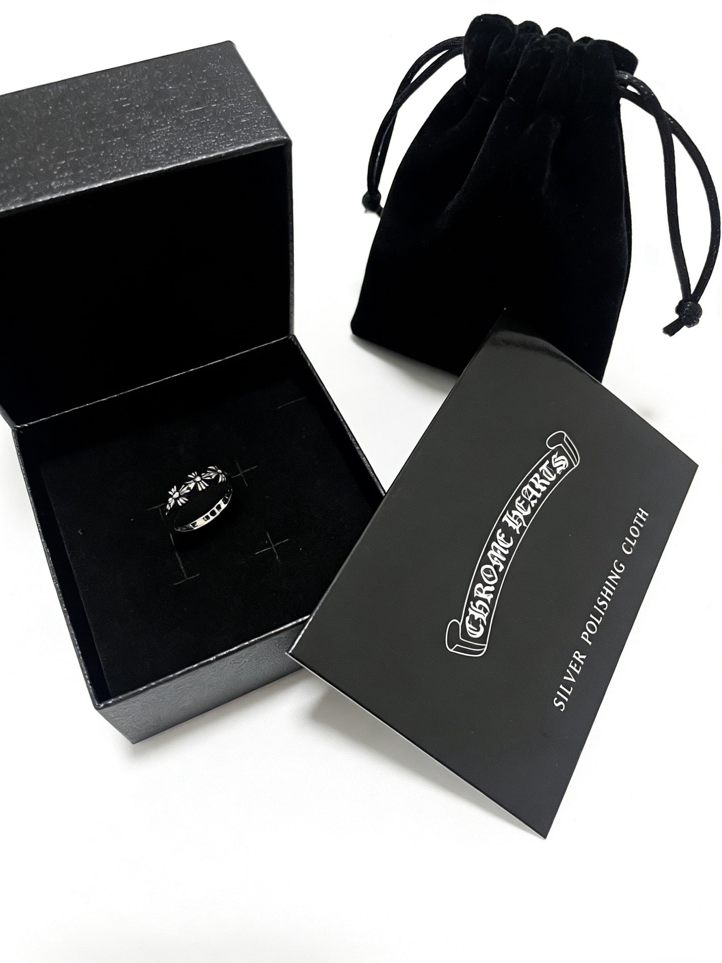 Signature Emblem Statement Ring in Polished Metal-Tone – Design 016 front product view