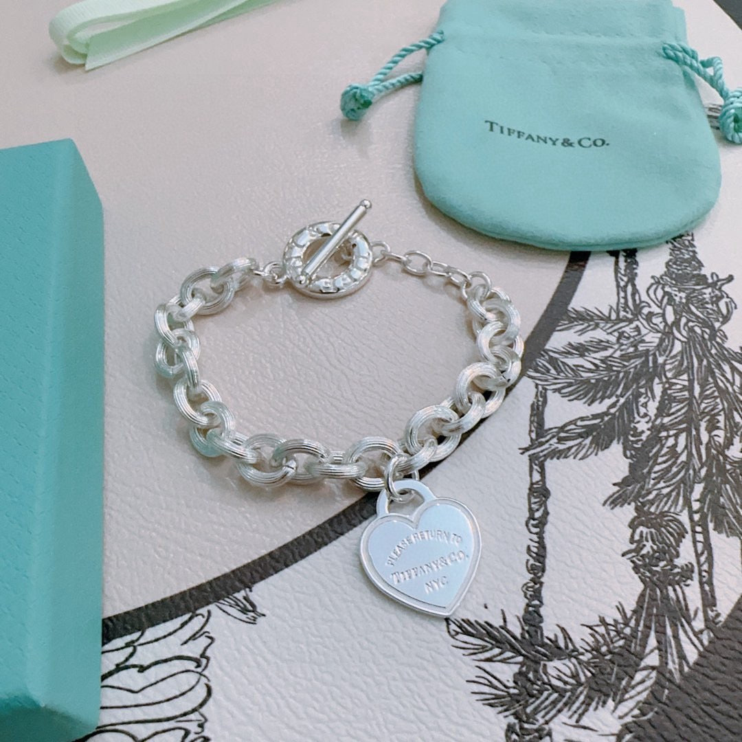 Signature Motif Bracelet in Silver-Tone – Vintage Detail – Design 18 styled product view