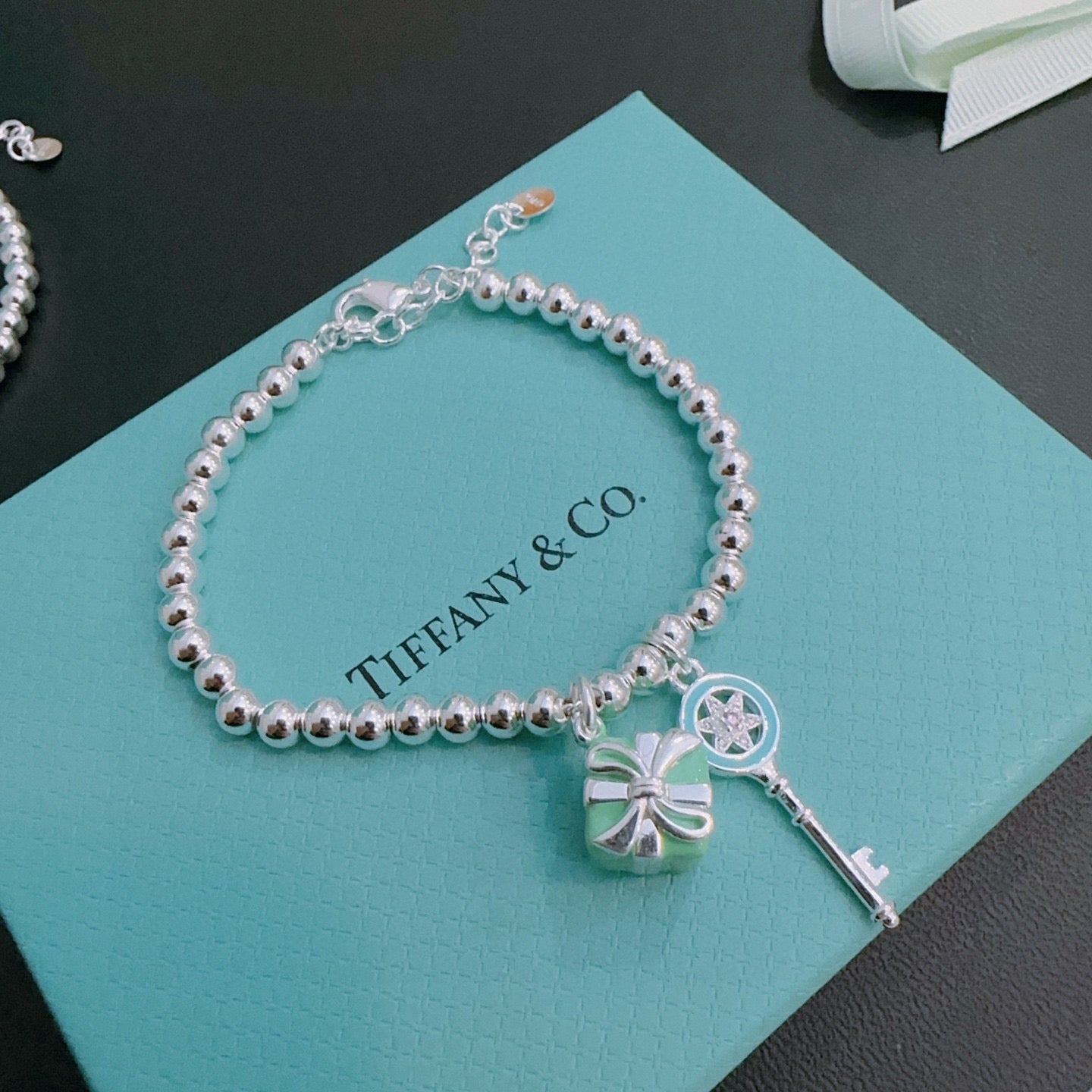 Signature Motif Bracelet in Silver-Tone – Vintage Detail – Design 15 styled product view