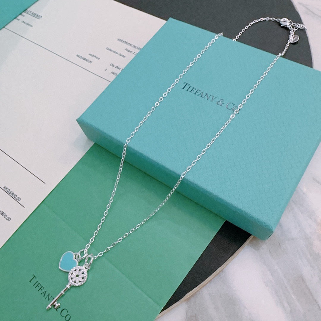 Signature Motif Jewelry Accessory in Silver-Tone – 45 cm main product view