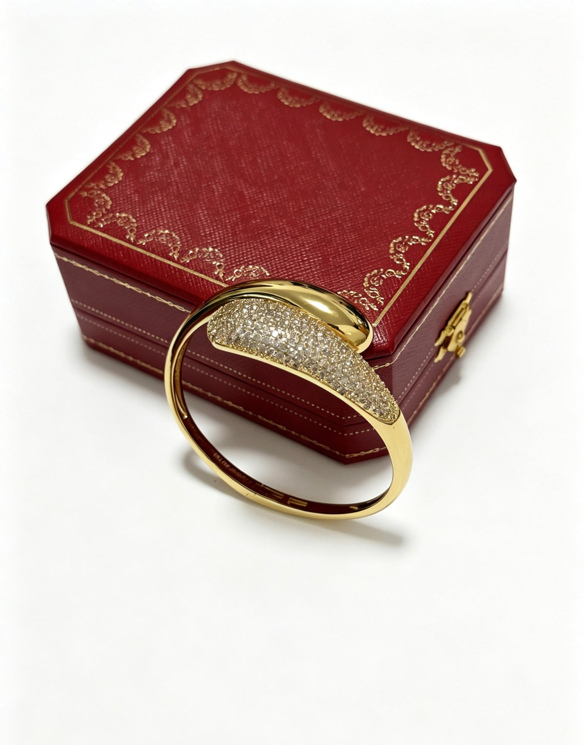 Sculptural Statement Bracelet in Gold-Tone – Design 20 main product view