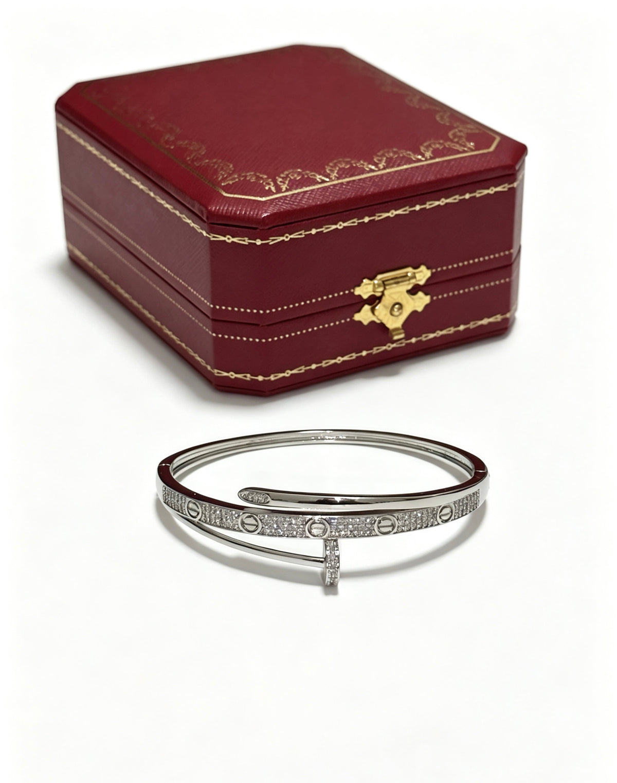 Sculptural Statement Bracelet in Gold-Tone – Design 19 main product view
