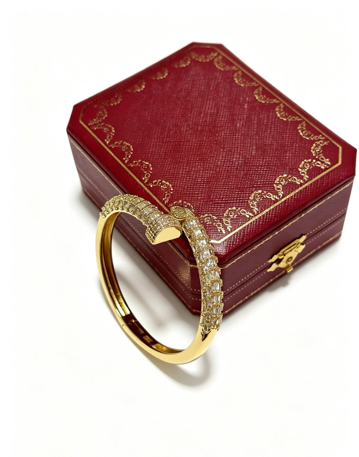Sculptural Statement Bracelet in Gold-Tone – Design 14 main product view