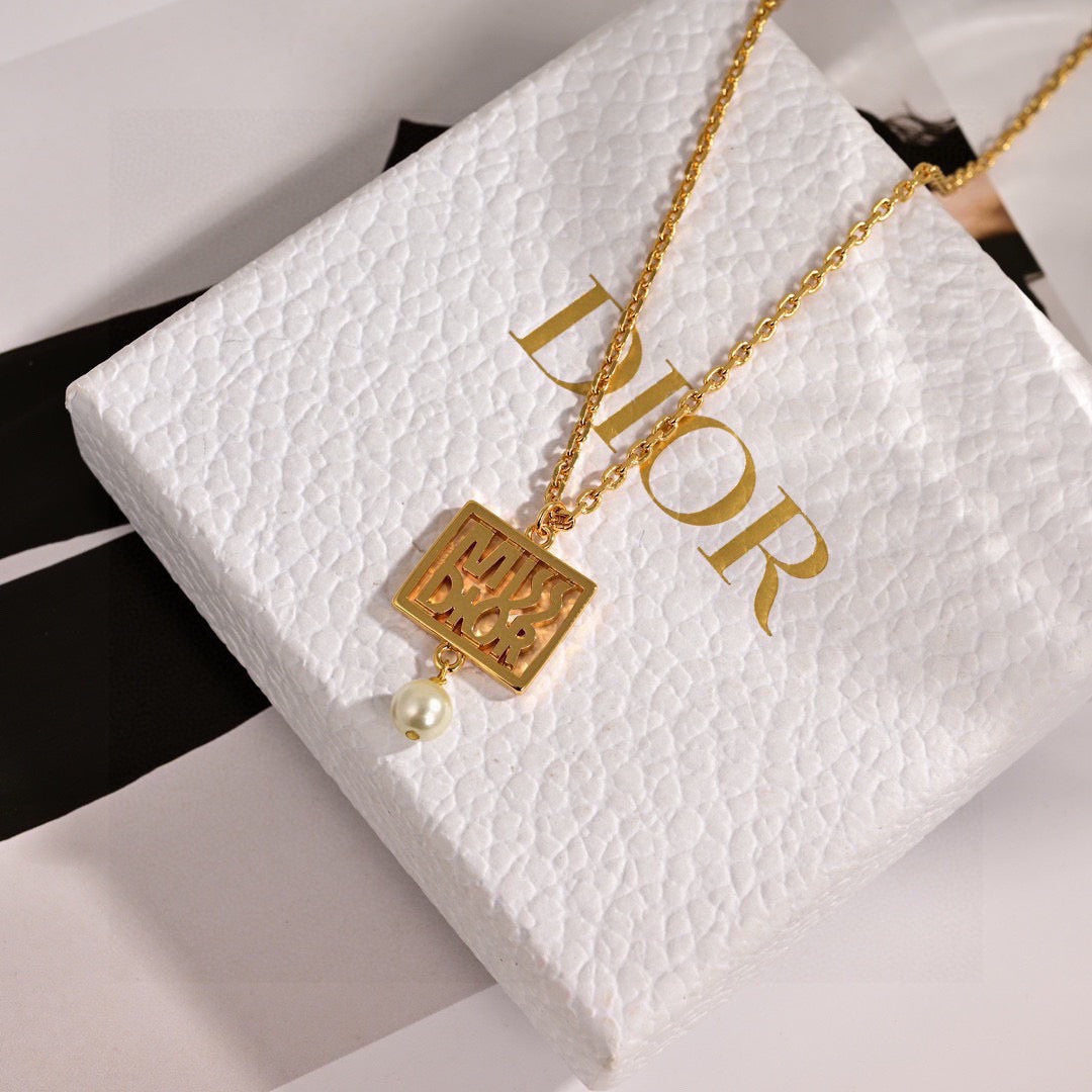 Graphic Letter Motif Statement Earrings in Polished Metal-Tone – Design 002 main product view