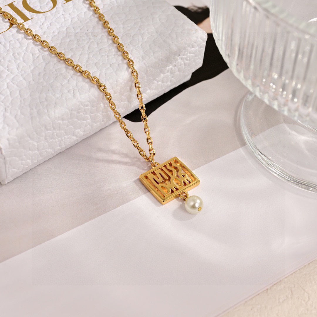 Graphic Letter Motif Statement Earrings in Polished Metal-Tone – Design 002 main product view