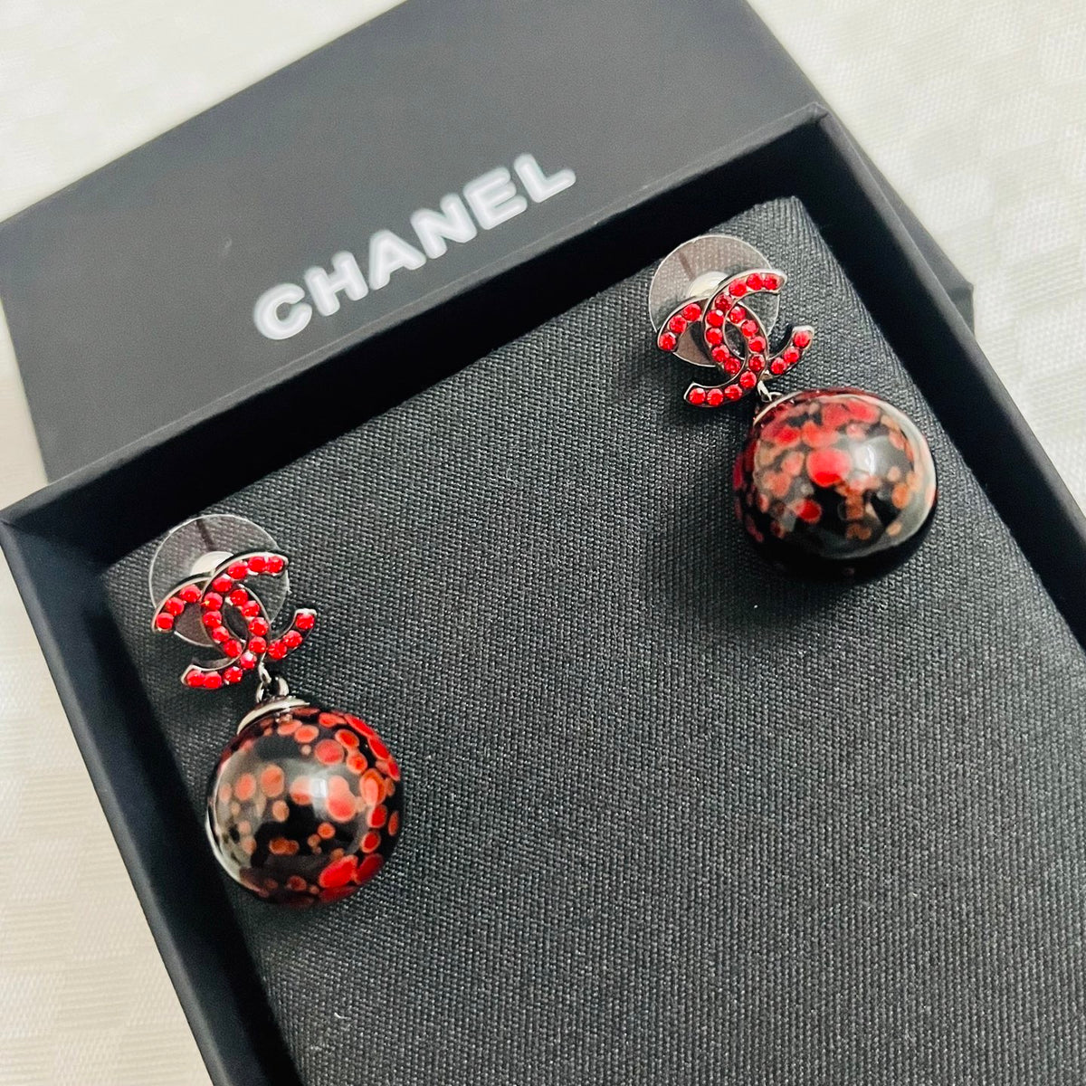 Signature Emblem Stud Earrings in Polished Metal-Tone – Design 003 main product view