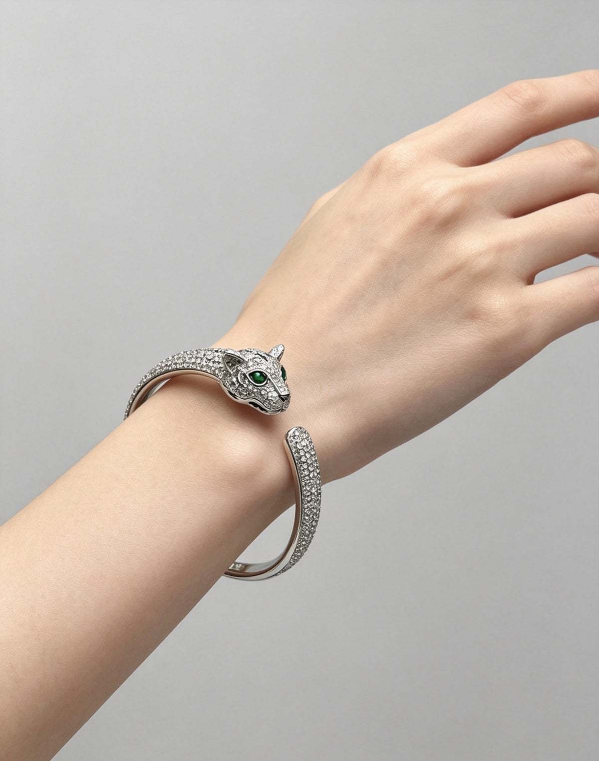Sculptural Statement Bracelet in Gold-Tone – Design 12 detail view