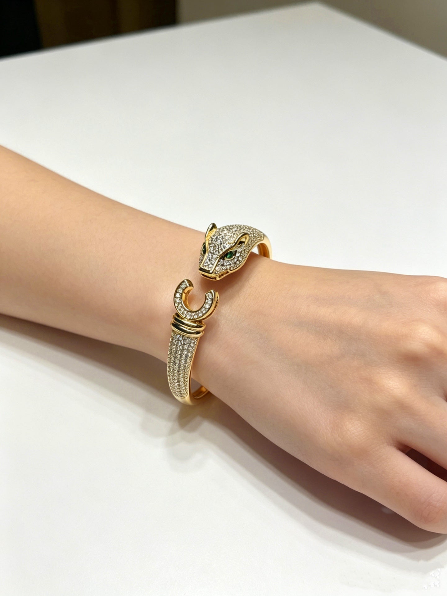 Sculptural Statement Bracelet in Gold-Tone – Design 11 main product view