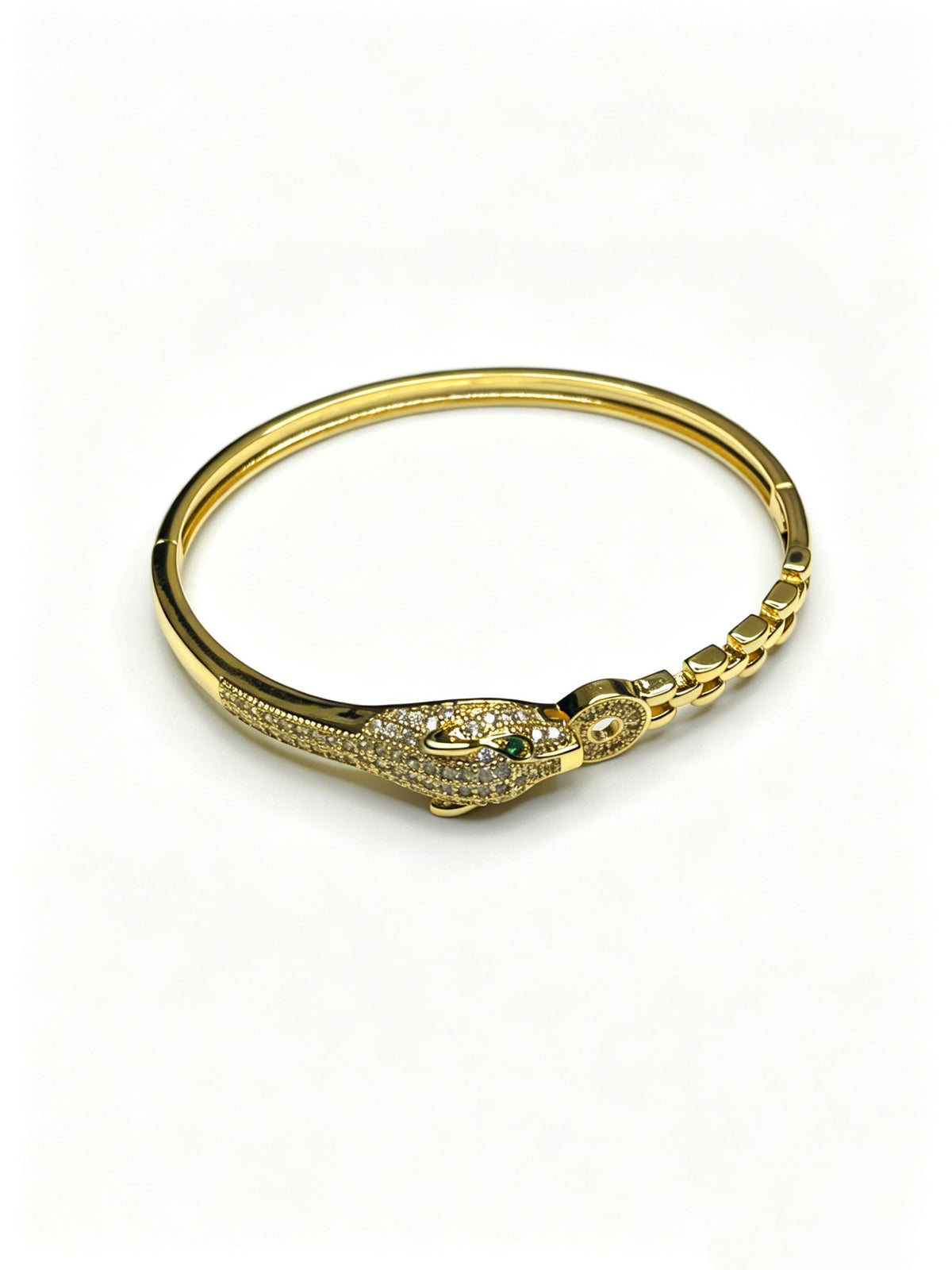 Sculptural Statement Bracelet in Gold-Tone – Design 10 main product view