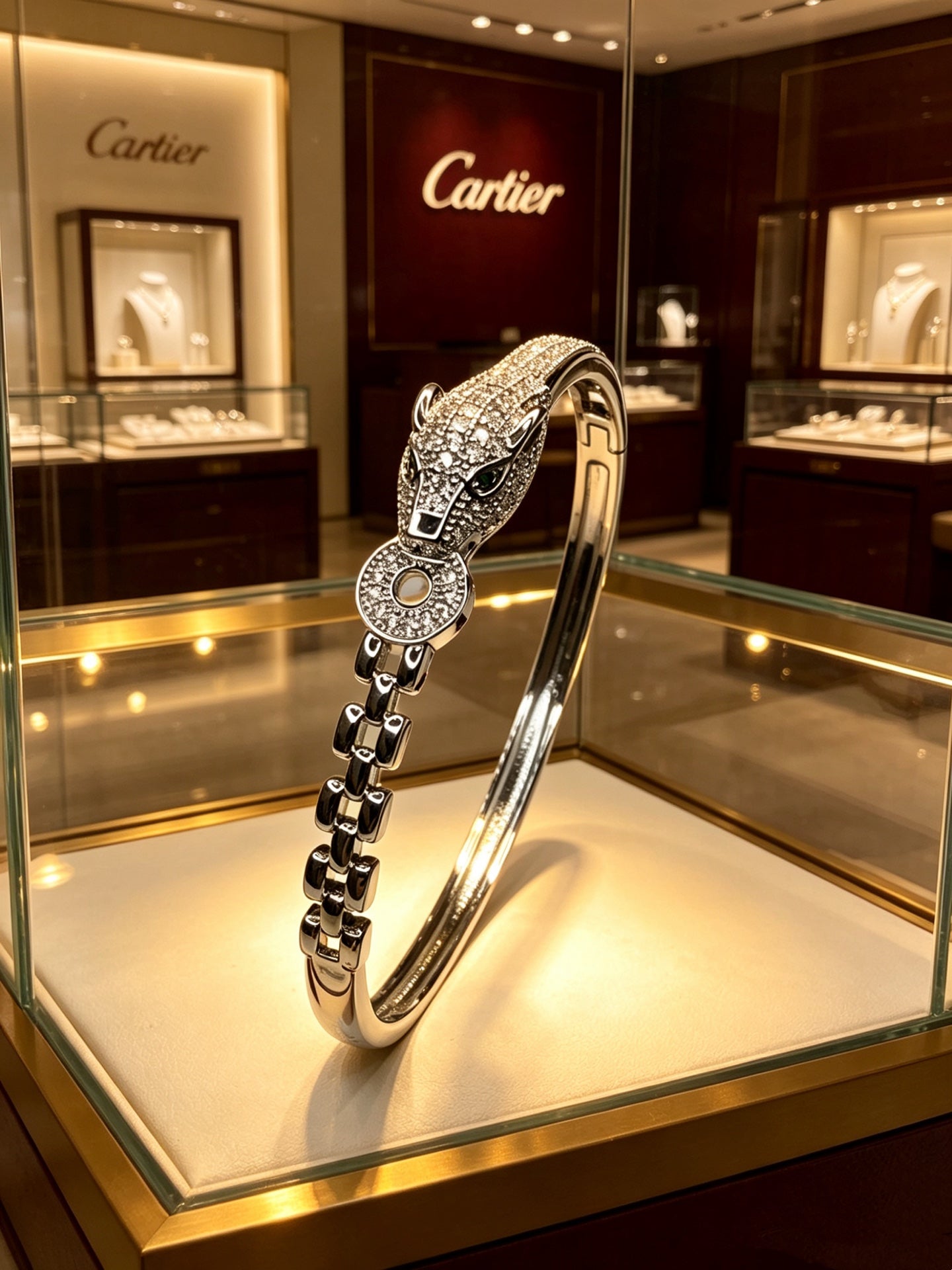 Sculptural Statement Bracelet in Gold-Tone – Design 09 styled view