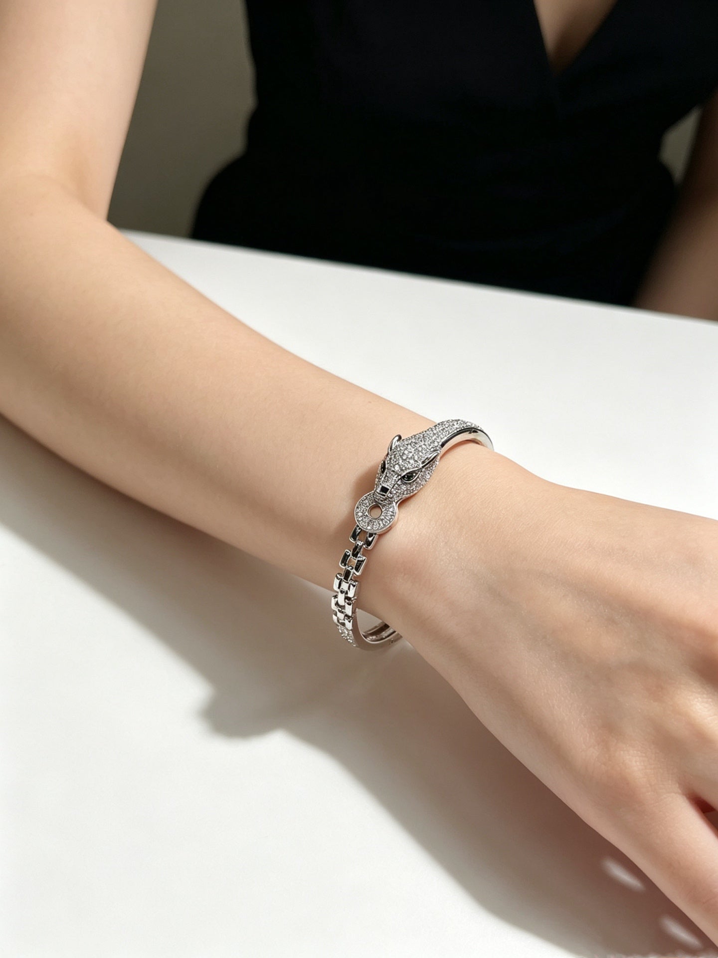 Sculptural Statement Bracelet in Gold-Tone – Design 09 main product view