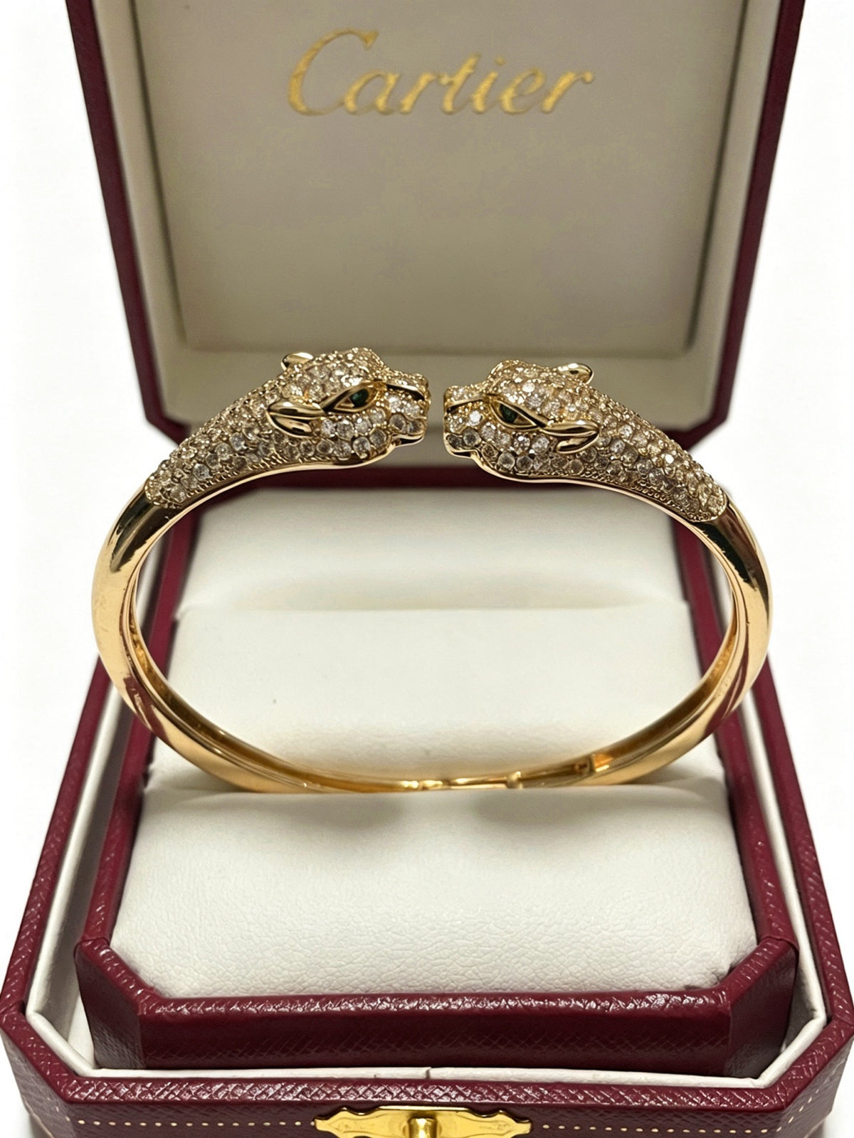 Sculptural Statement Bracelet in Gold-Tone – Design 06 front view