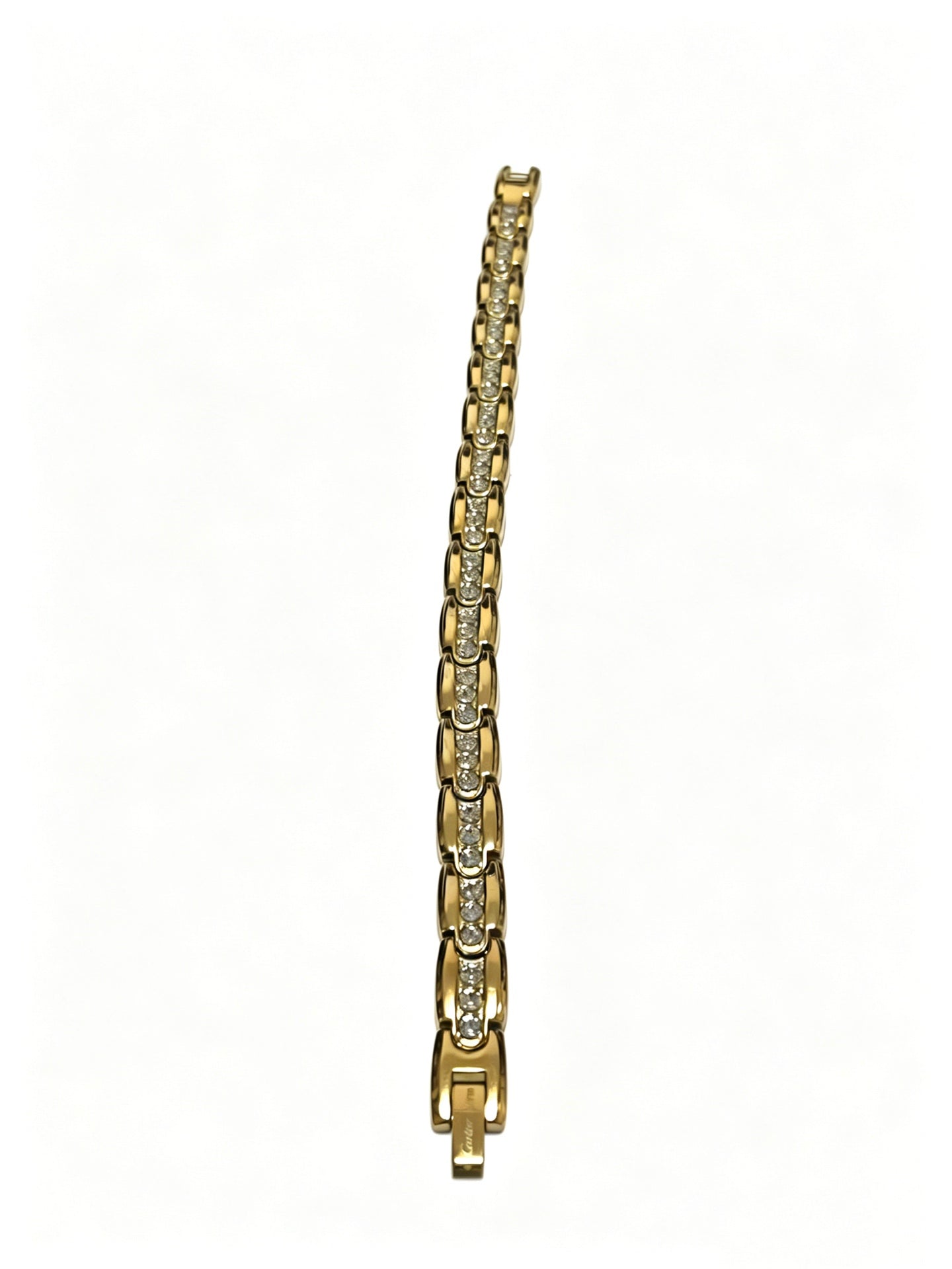 Sculptural Statement Bracelet in Gold-Tone – Design 02 front view