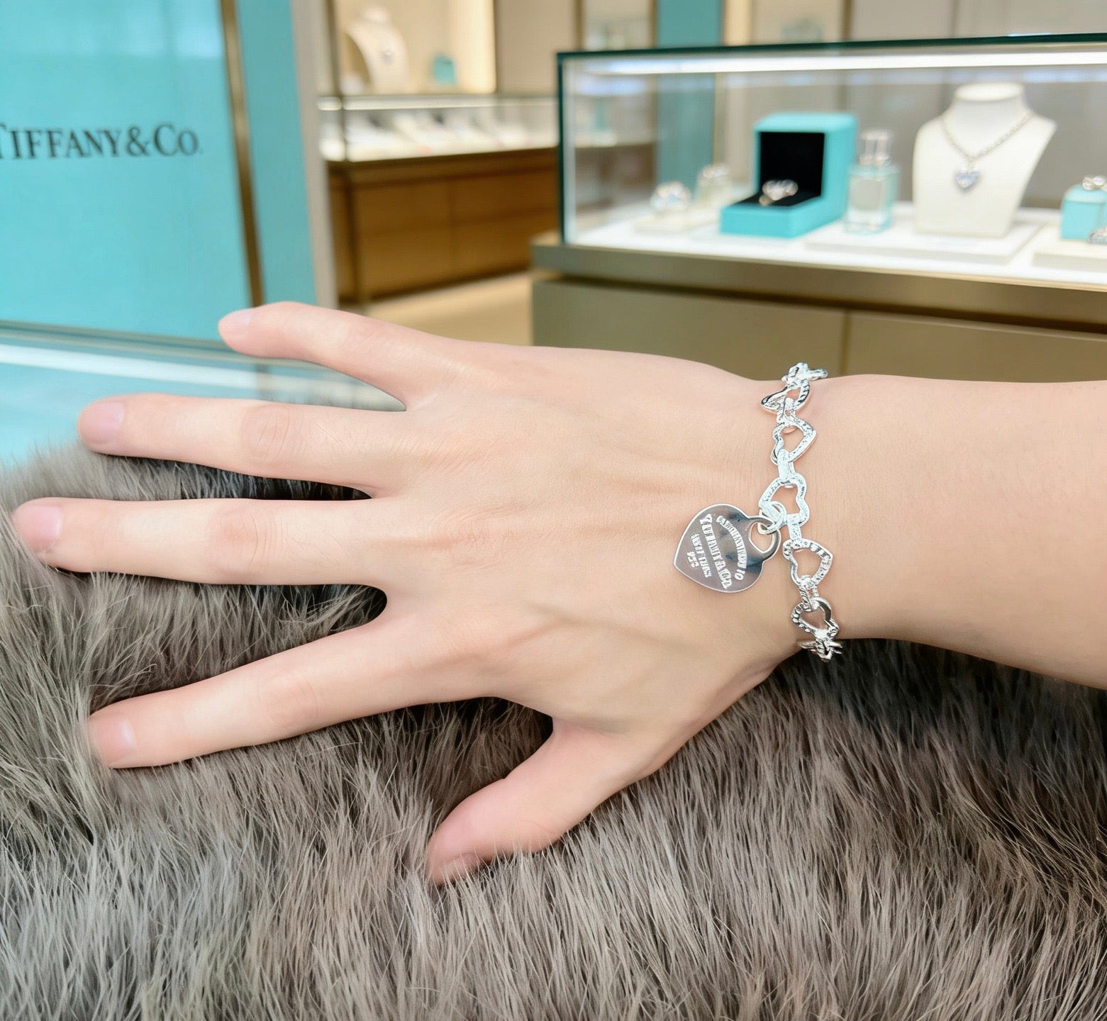 Signature Motif Bracelet in Silver-Tone – Vintage Detail – Design 11 styled product view