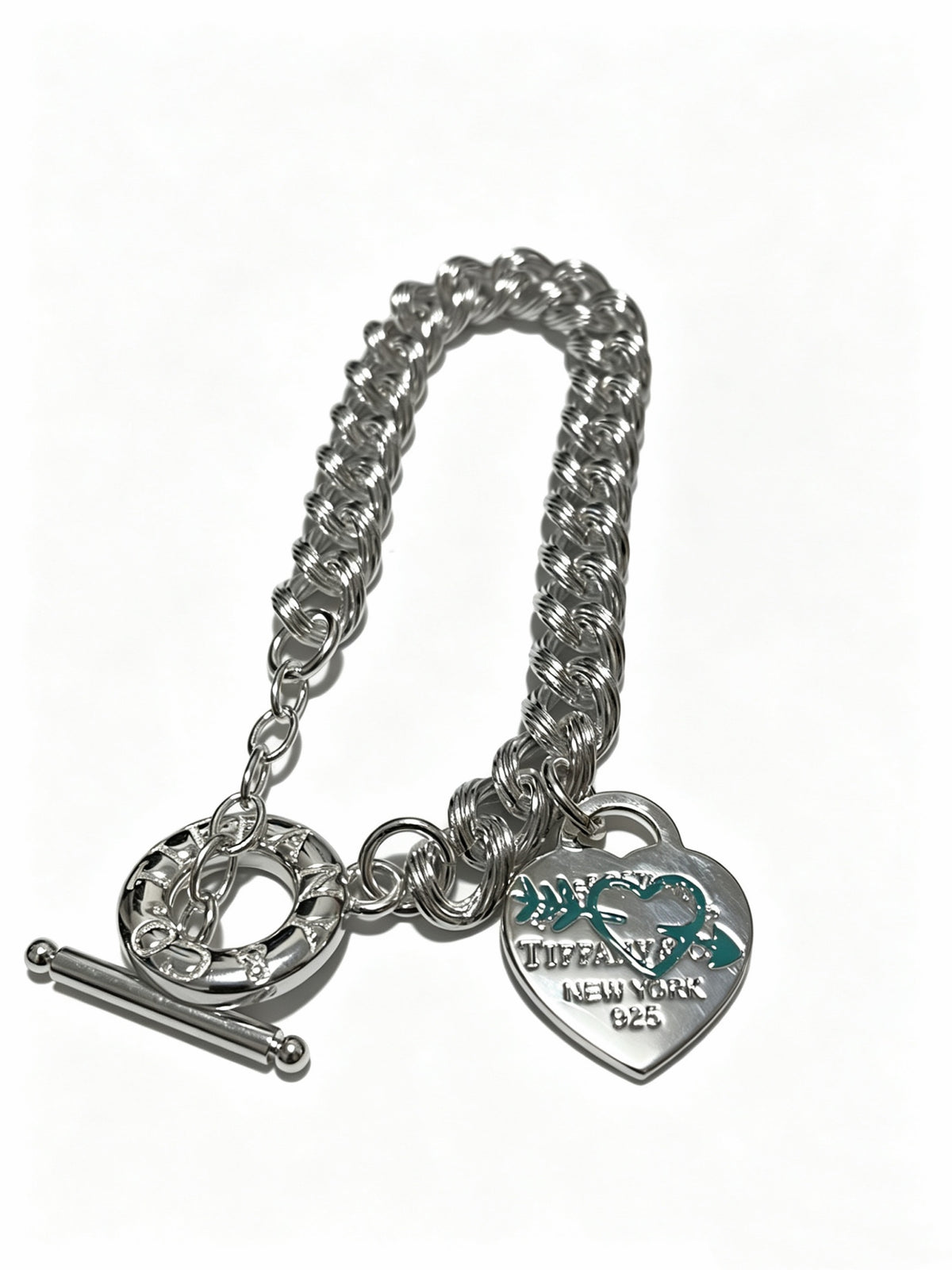 Signature Motif Bracelet in Silver-Tone – Vintage Detail – Design 10 main product view
